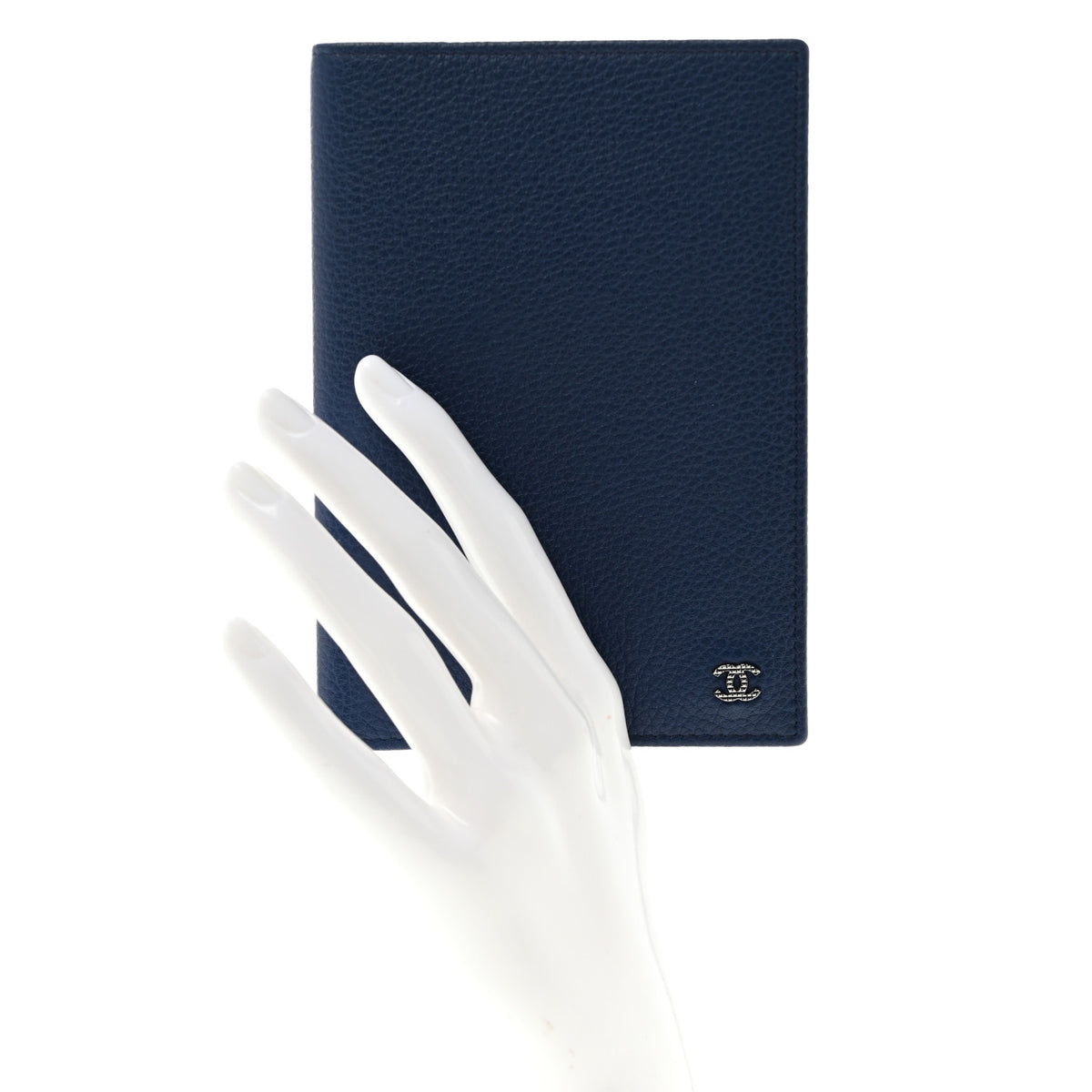 Chanel Calfskin Passport Holder Navy 2 of 8