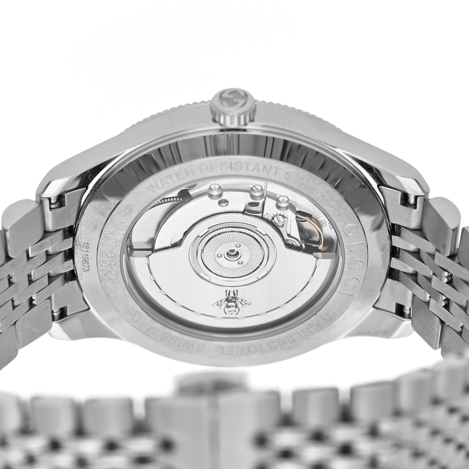 Gucci Stainless Steel 40mm G-Timeless Charm Automatic Watch 3 of 4