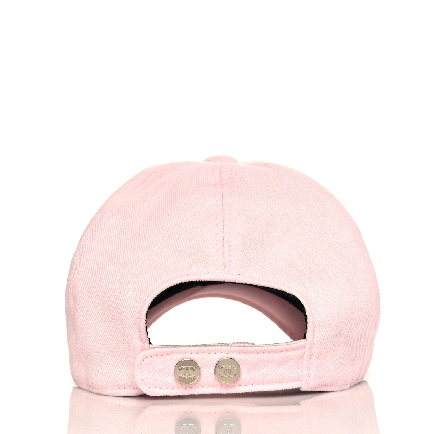 Chanel Cotton Sequin CC Cap Hat Light Pink 5 of 7