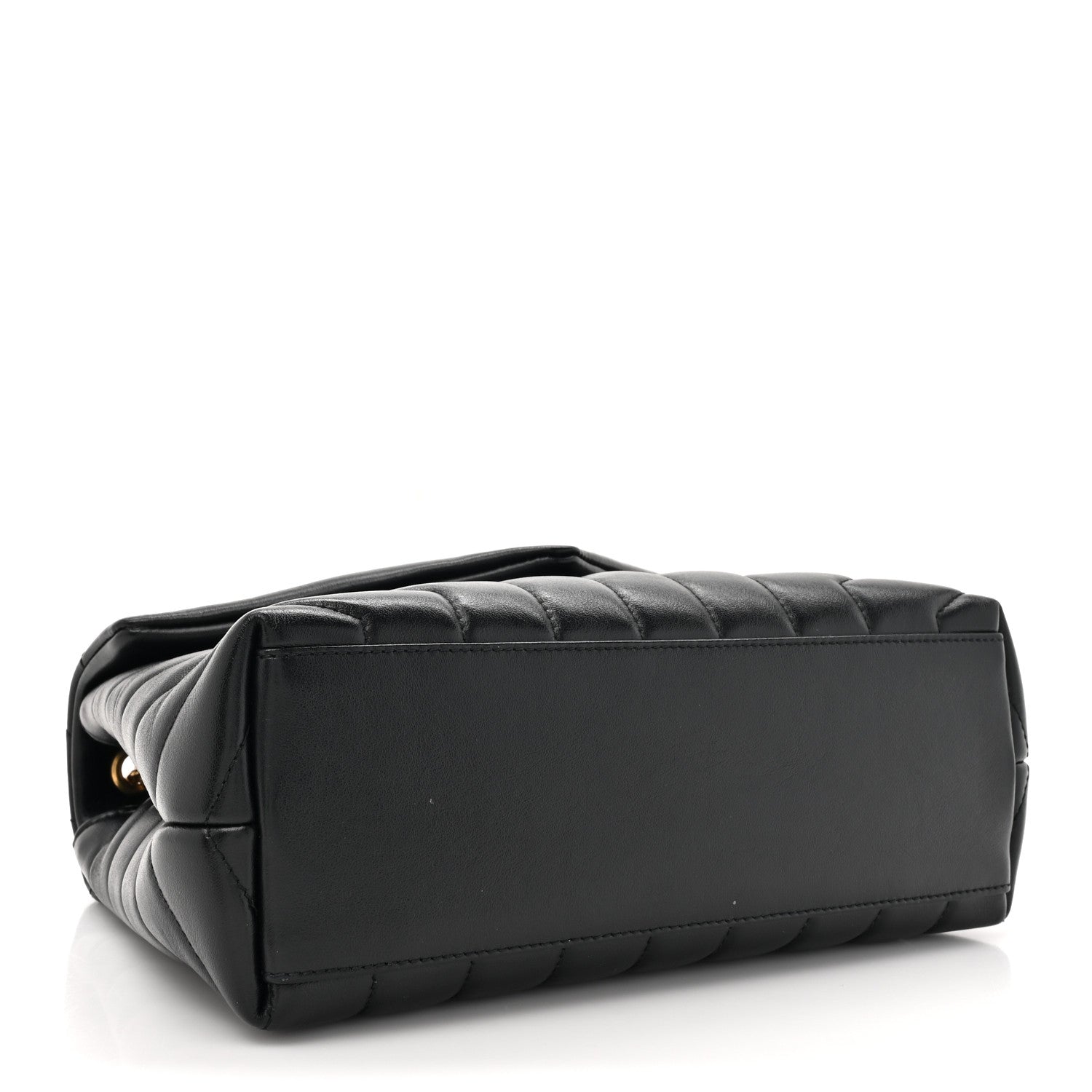 Saint Laurent Calfskin Y Quilted Monogram Small Loulou Chain Satchel Black 4 of 13