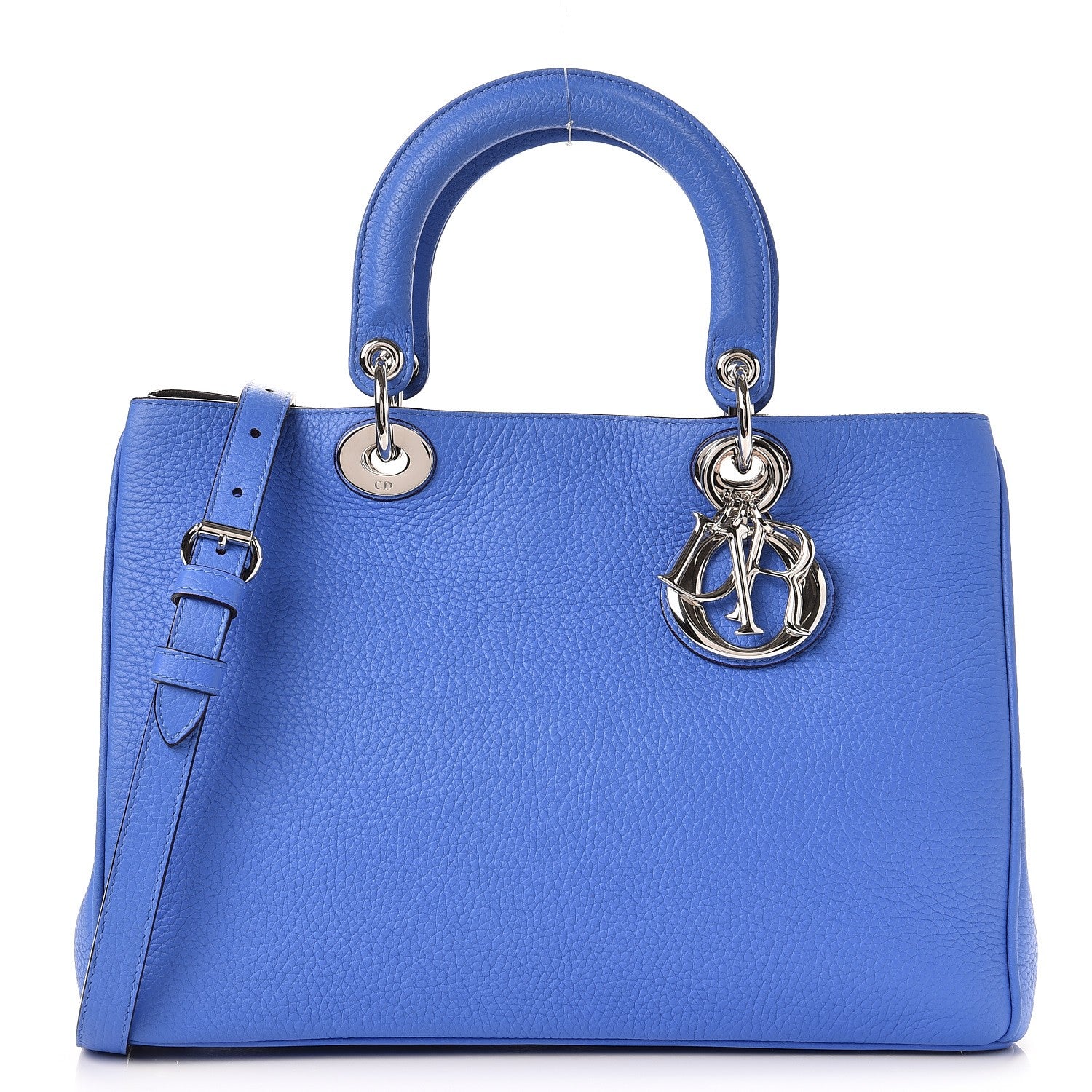 Christian Dior Bullcalf Medium Diorissimo Tote Blue 1 of 9