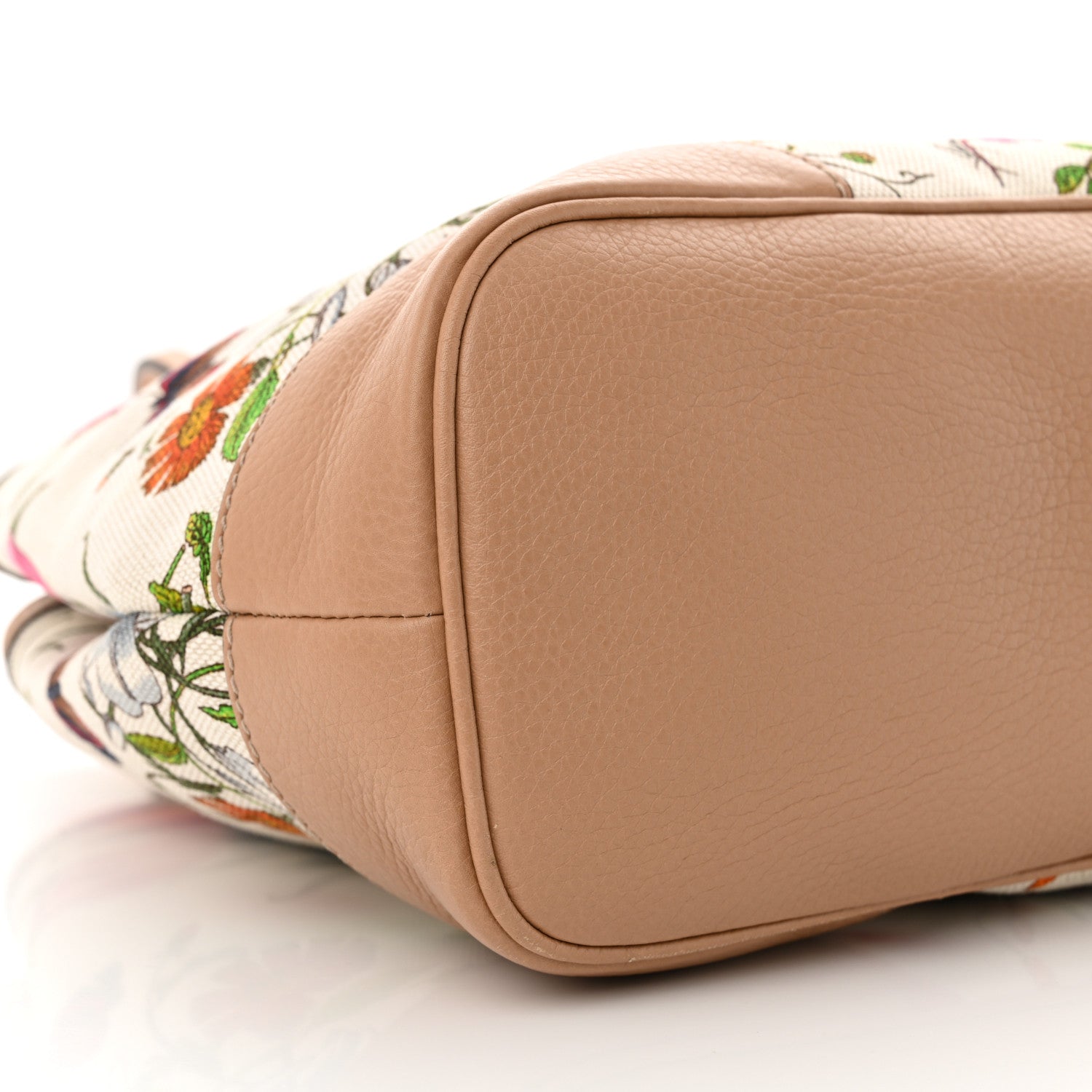 Gucci Canvas Floral Flora Tote White 10 of 12