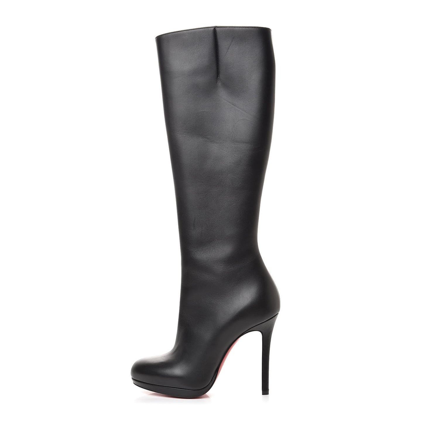 Calfskin Botalili 100 Tall Boots 35 Black