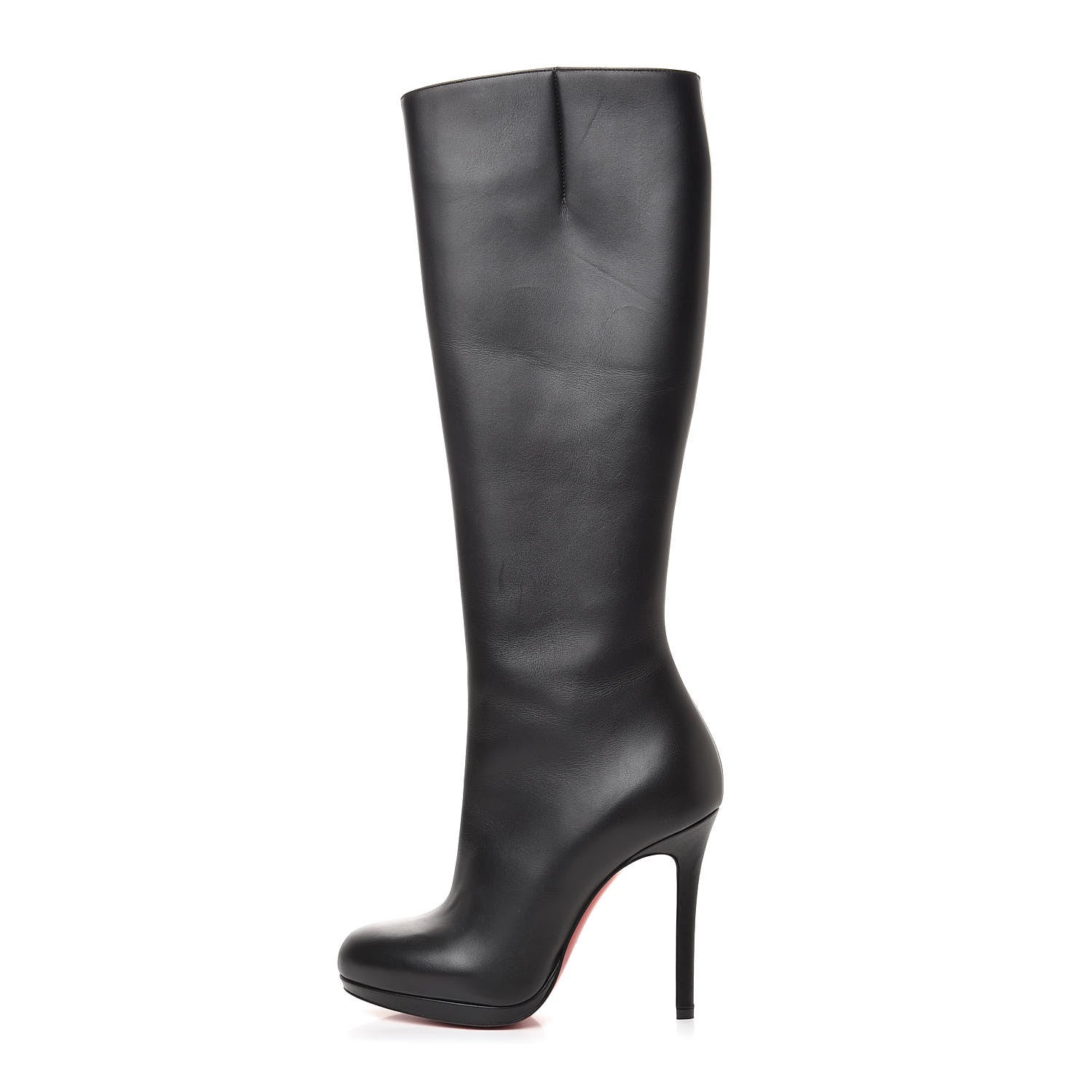 Christian Louboutin Calfskin Botalili 100 Tall Boots 35 Black 1 of 7