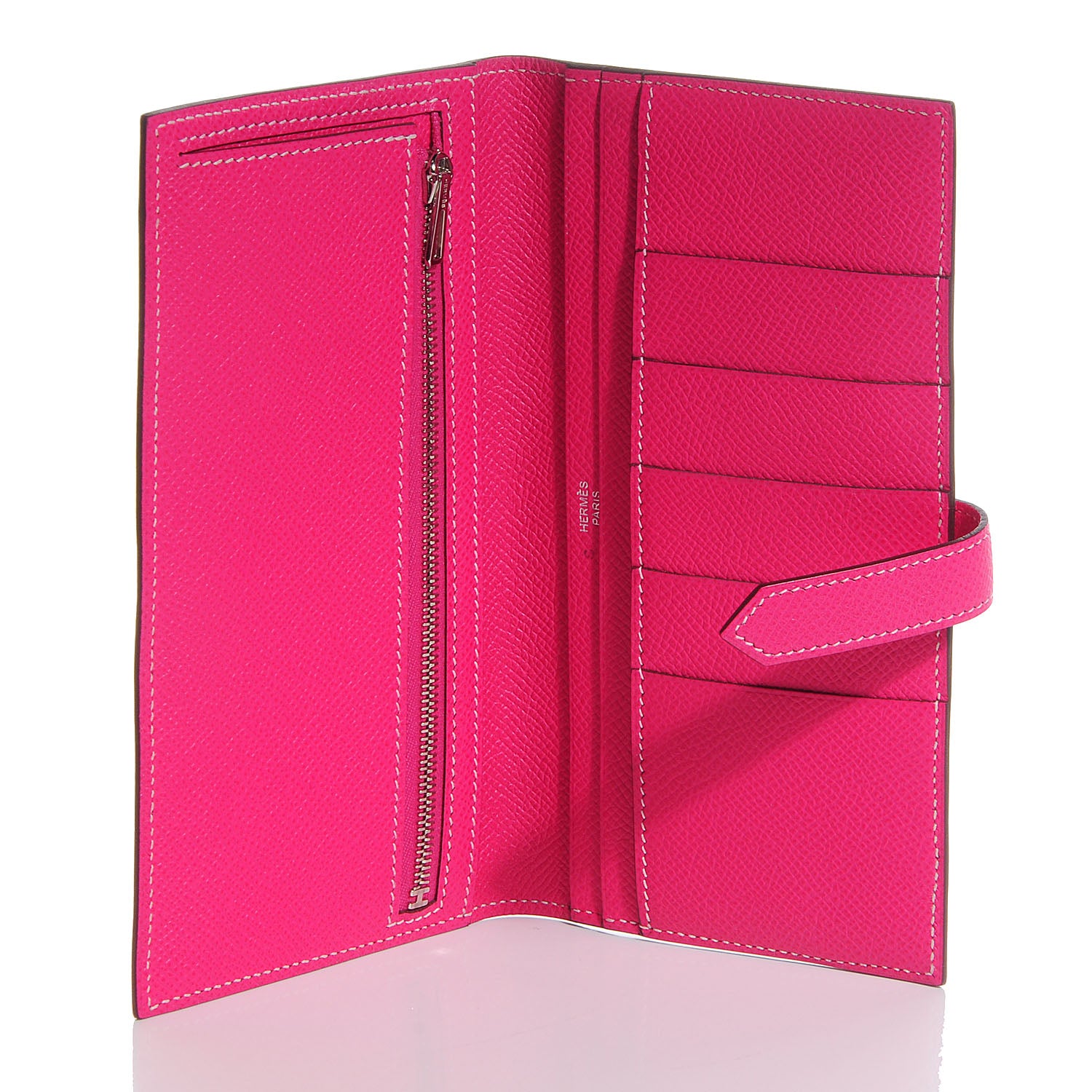 Hermes Epsom Bearn Wallet Rose Tyrien 6 of 10