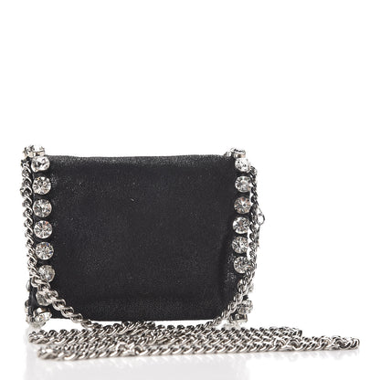 Stella McCartney Shaggy Deer Tiny Fold Over Falabella Crystal Crossbody Black 3 of 11