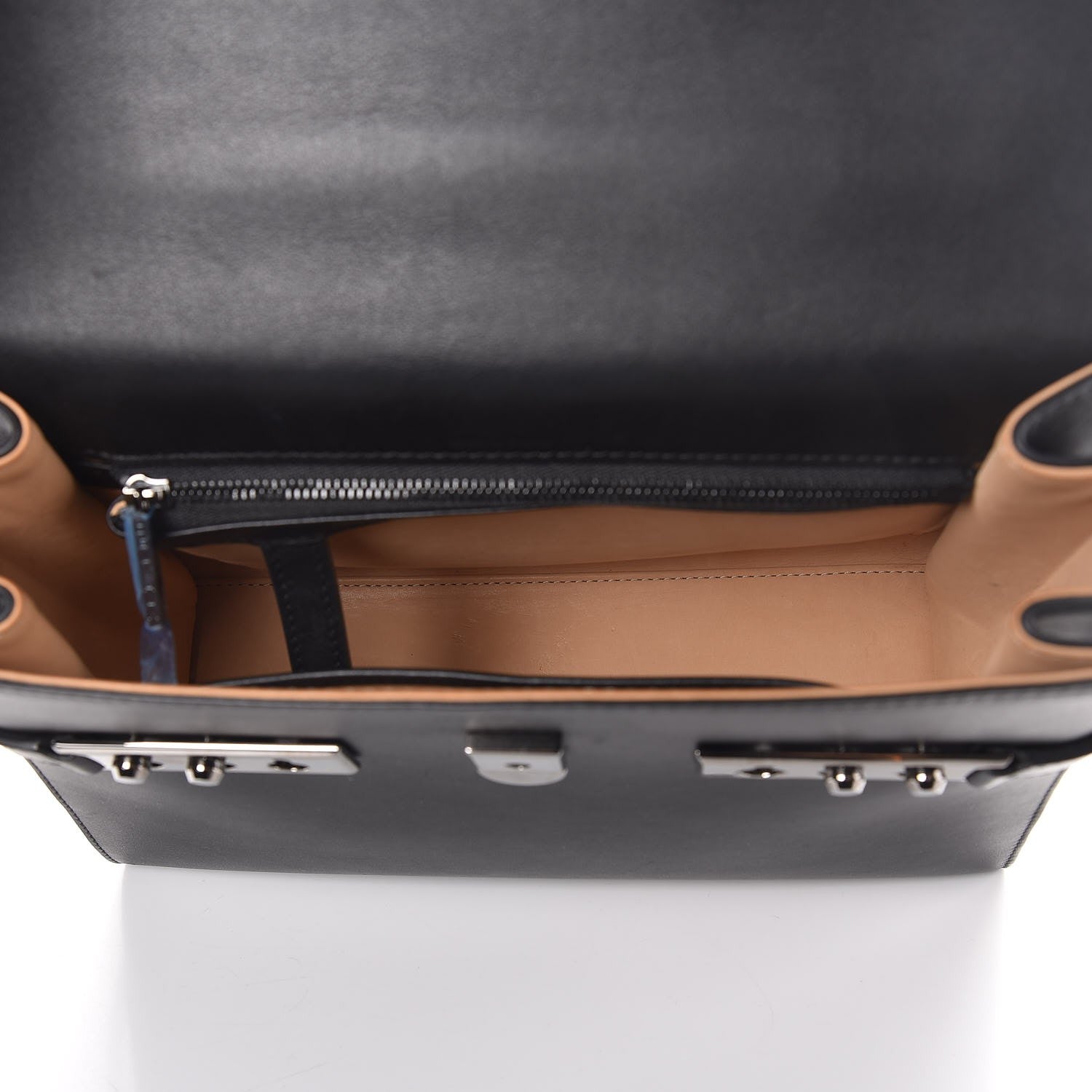 Delvaux Calfskin MM Tempete Satchel Black 5 of 6