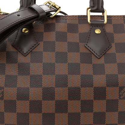Louis Vuitton Damier Ebene Speedy Bandouliere 25 7 of 9