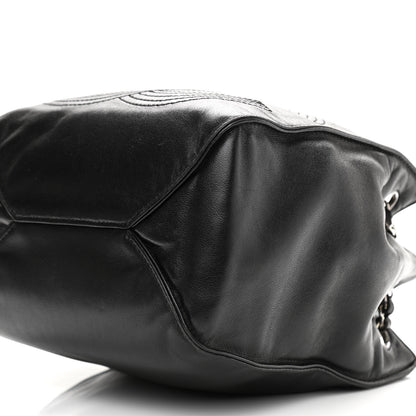 Chanel Lambskin CC Shoulder Bag Black 10 of 10