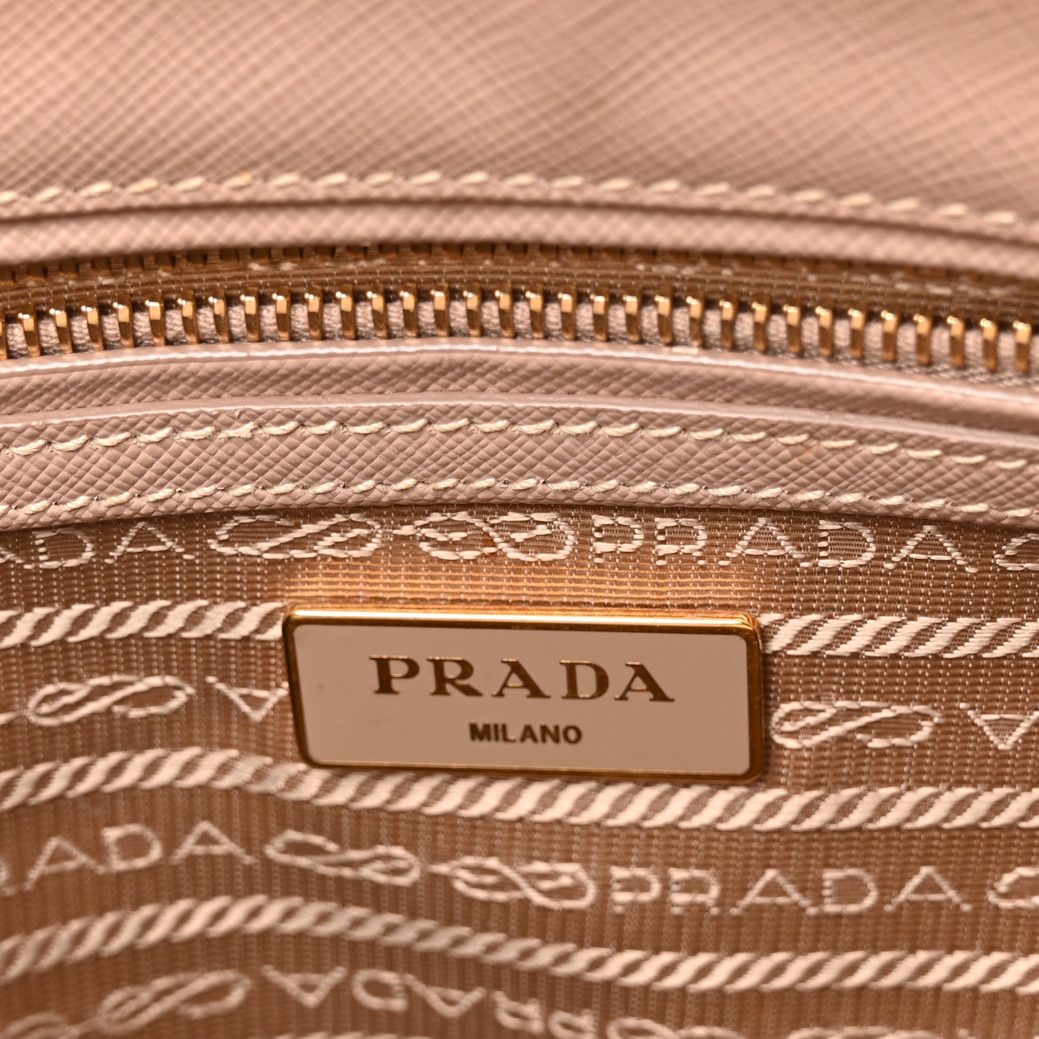 Prada Saffiano Small Galleria Double Zip Tote Cammeo 5 of 10