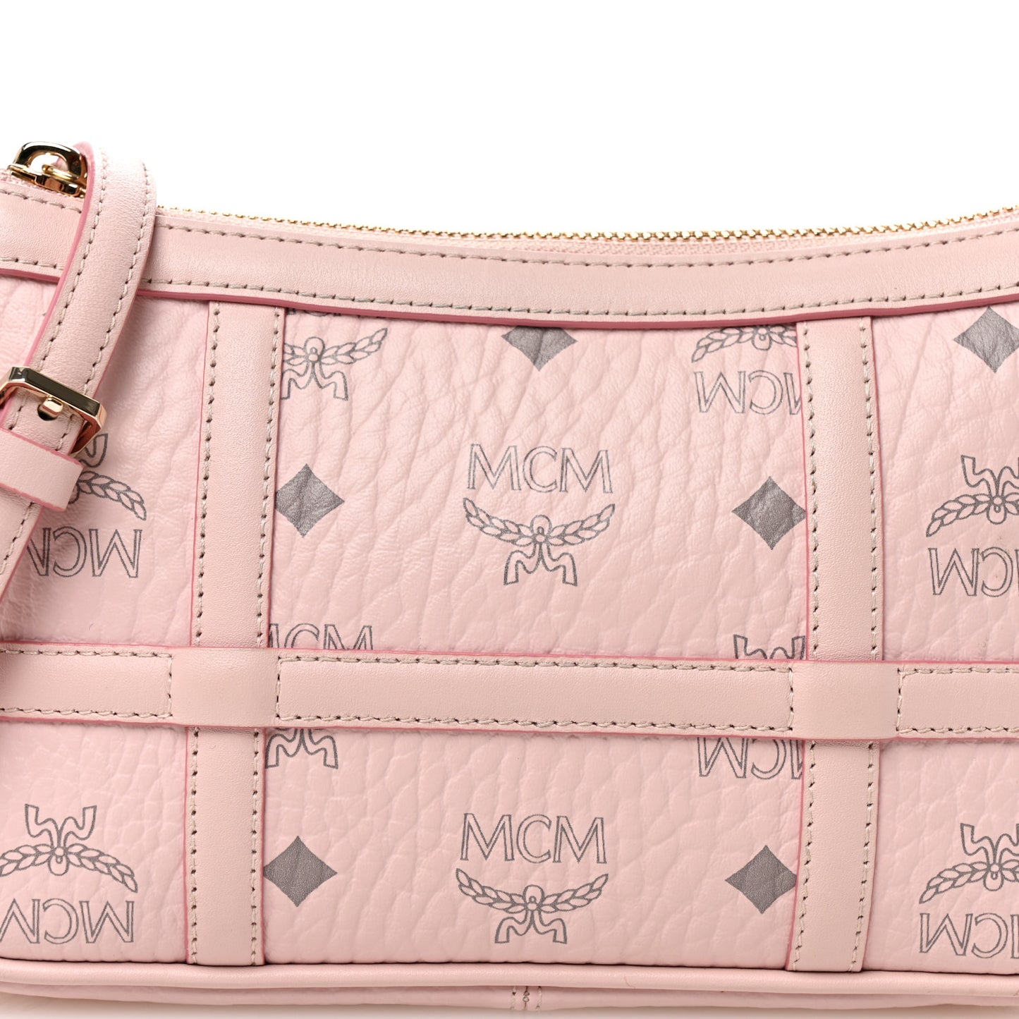Visetos Nappa Mini Delmy Chain Shoulder Bag Powder Pink