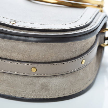 Chloe Calfskin Suede Small Nile Bracelet Bag Motty Grey 9 of 9