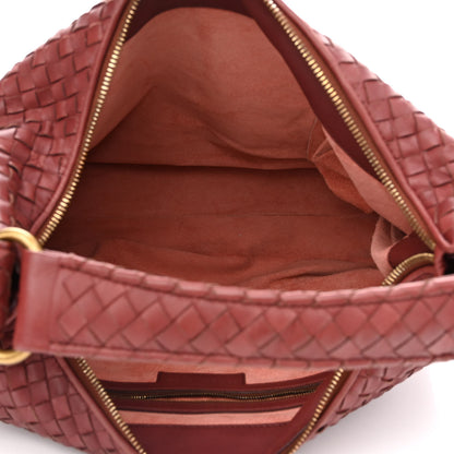 Bottega Veneta Nappa Intrecciato Pyramid Hobo Brique 4 of 10