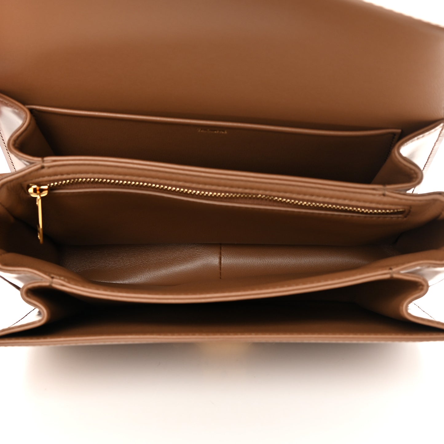 Shiny Calfskin Medium Triomphe Bronze