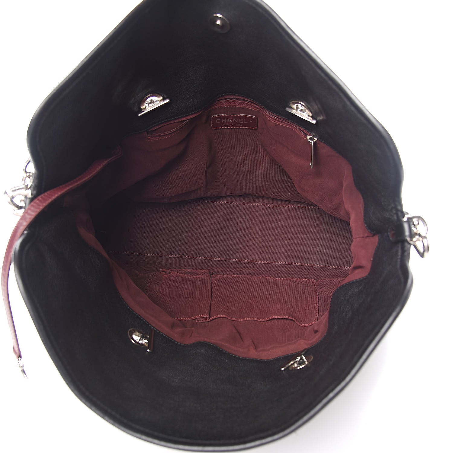 Chanel Caviar Quilted French Riviera Shouler Bag Black 6 of 15