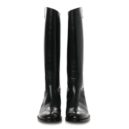 Louis Vuitton Calfskin LV Amiral High Boot 39.5 Black 3 of 12