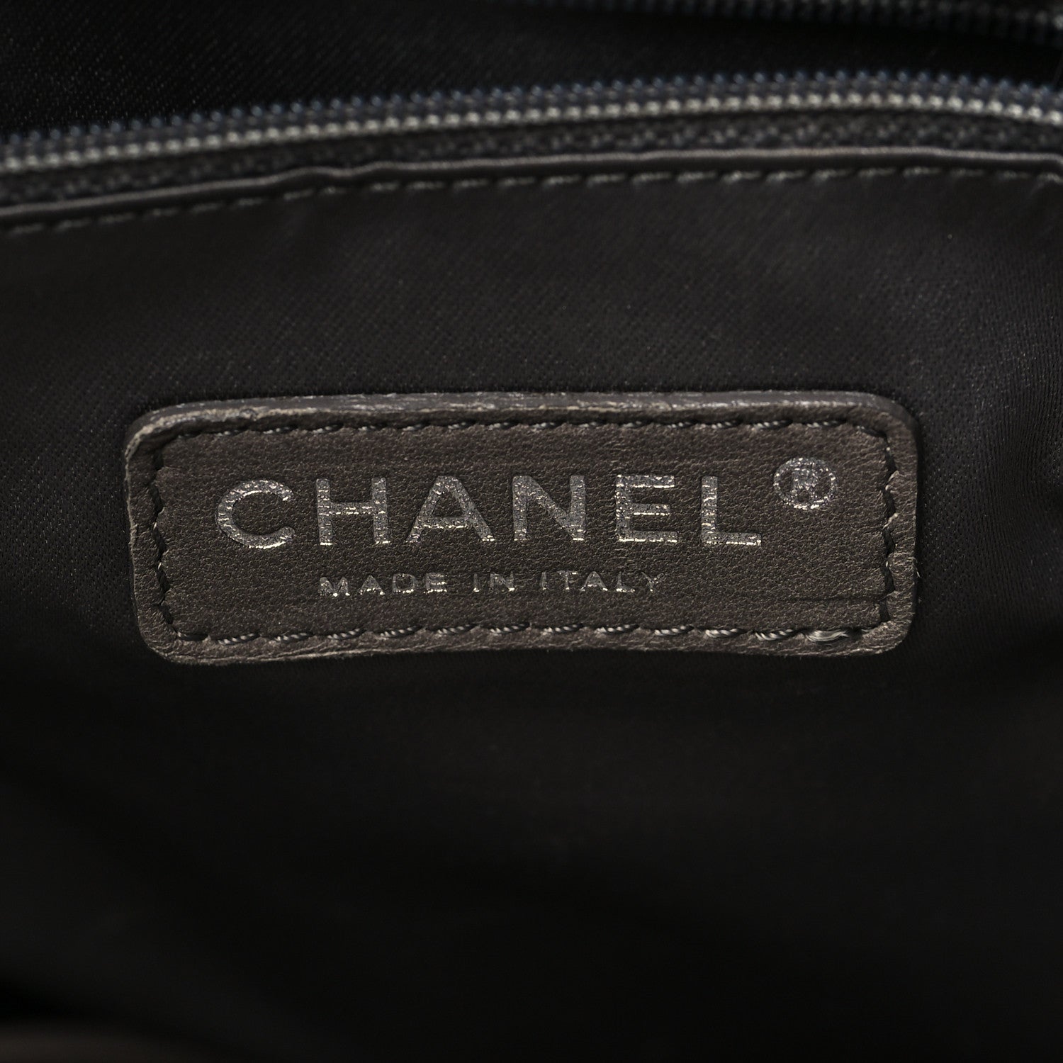 Chanel Crinkled Coated Canvas Le Marais Large Tote Black 6 of 10