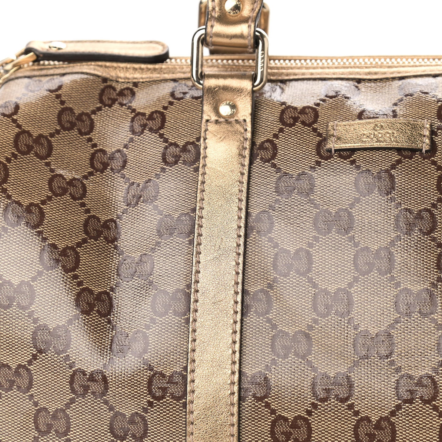Crystal Monogram Medium Joy Boston Bronze