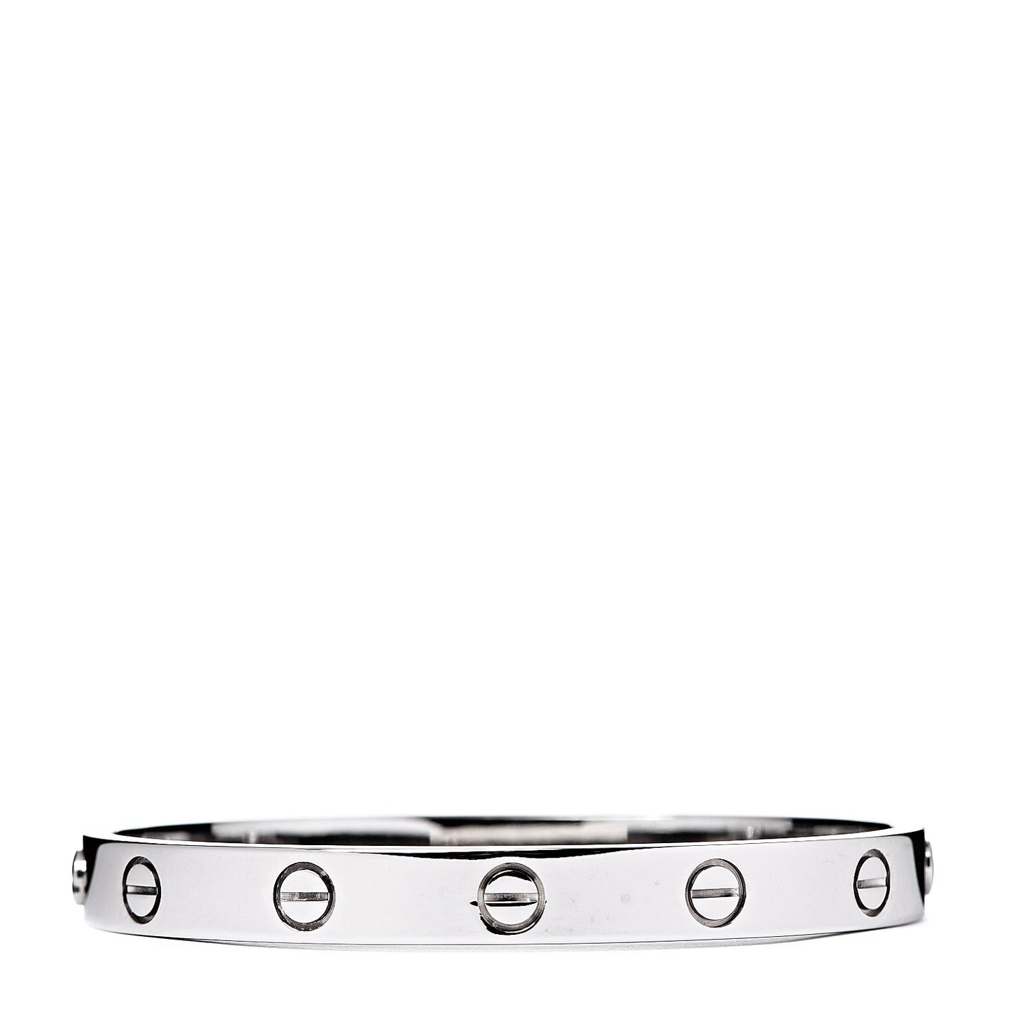 18K White Gold LOVE Bracelet 16