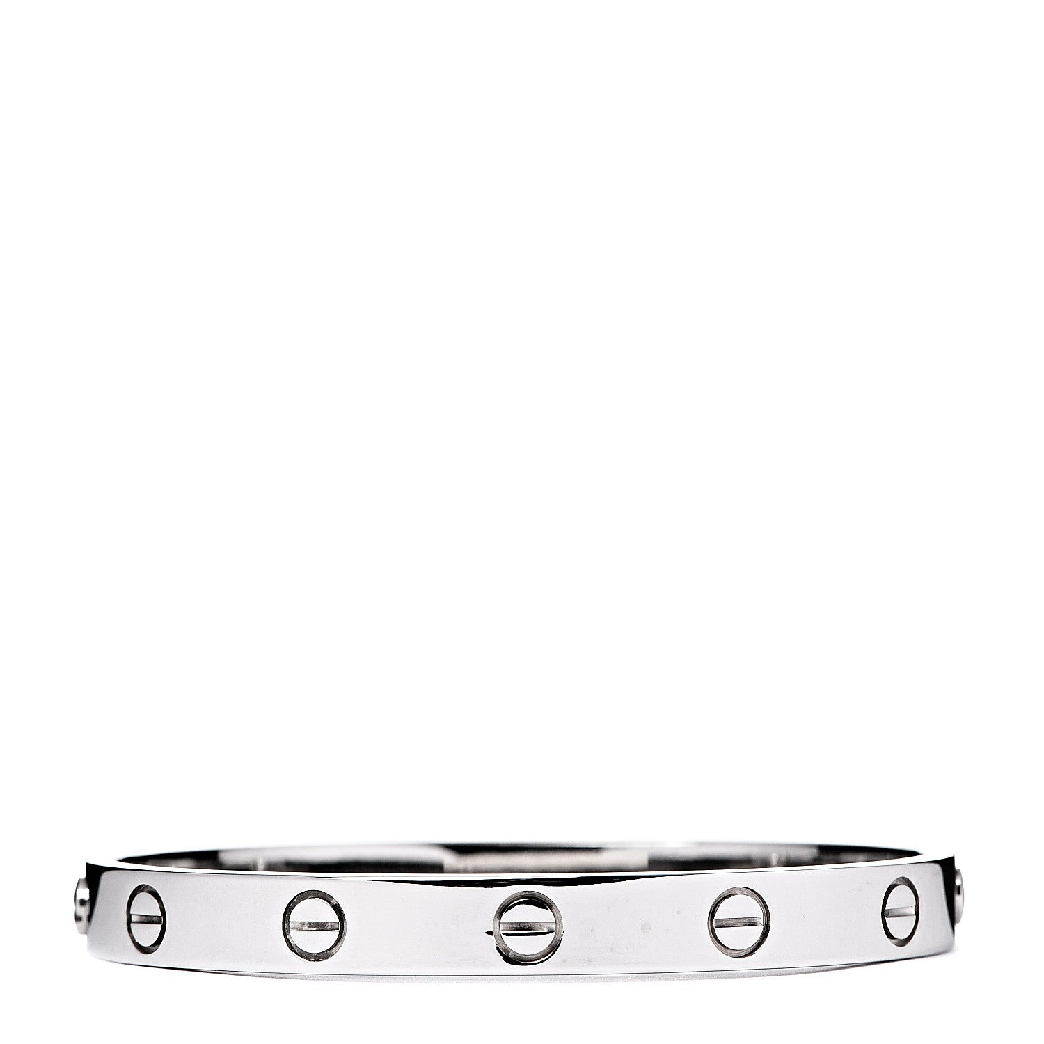 Cartier 18K White Gold LOVE Bracelet 16 2 of 8
