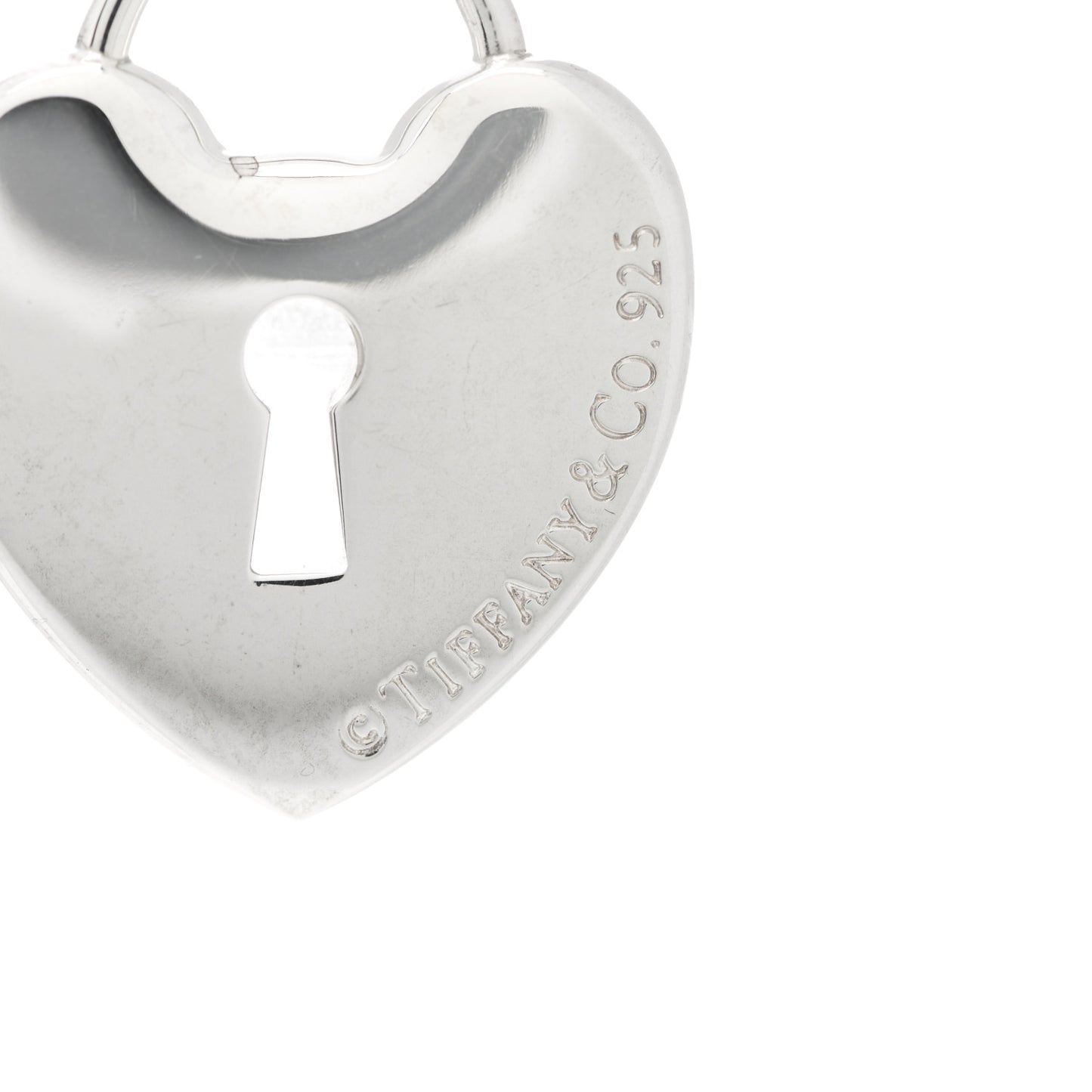 Sterling Silver Heart Lock Charm