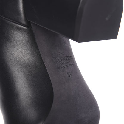 Valentino Garavani Calfskin Rockstud Chelsea 85mm Ankle Boots 36 Black 8 of 10