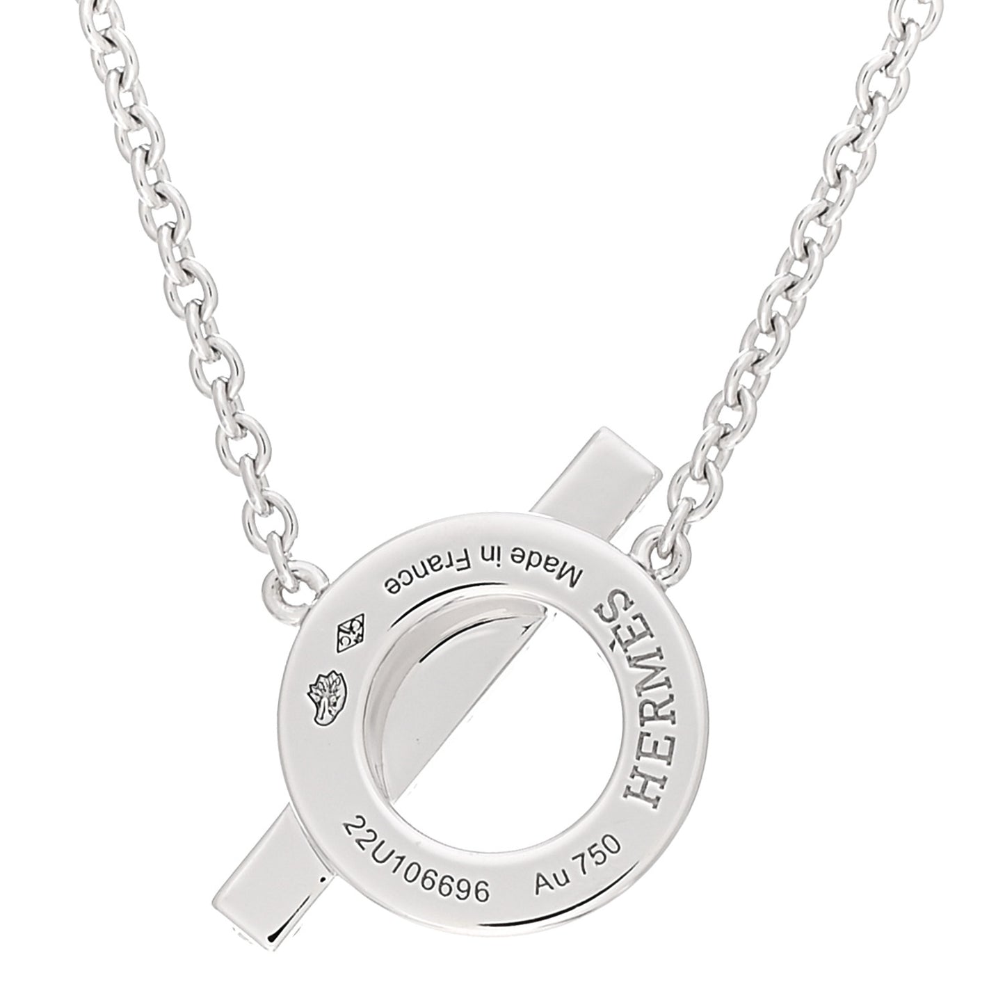 18K White Gold Diamond Finesse Pendant Necklace