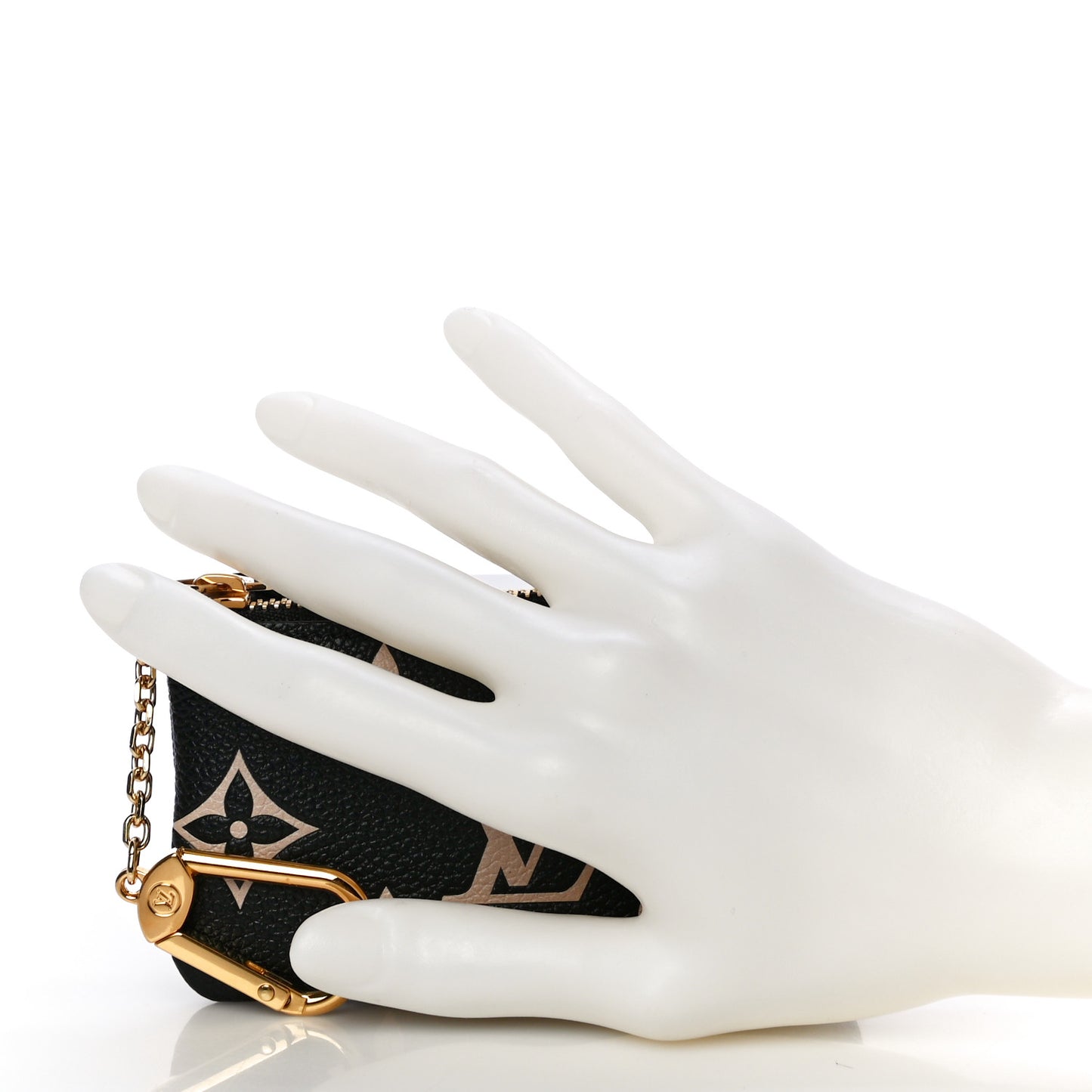 Empreinte Monogram Giant Key Pouch Black Beige