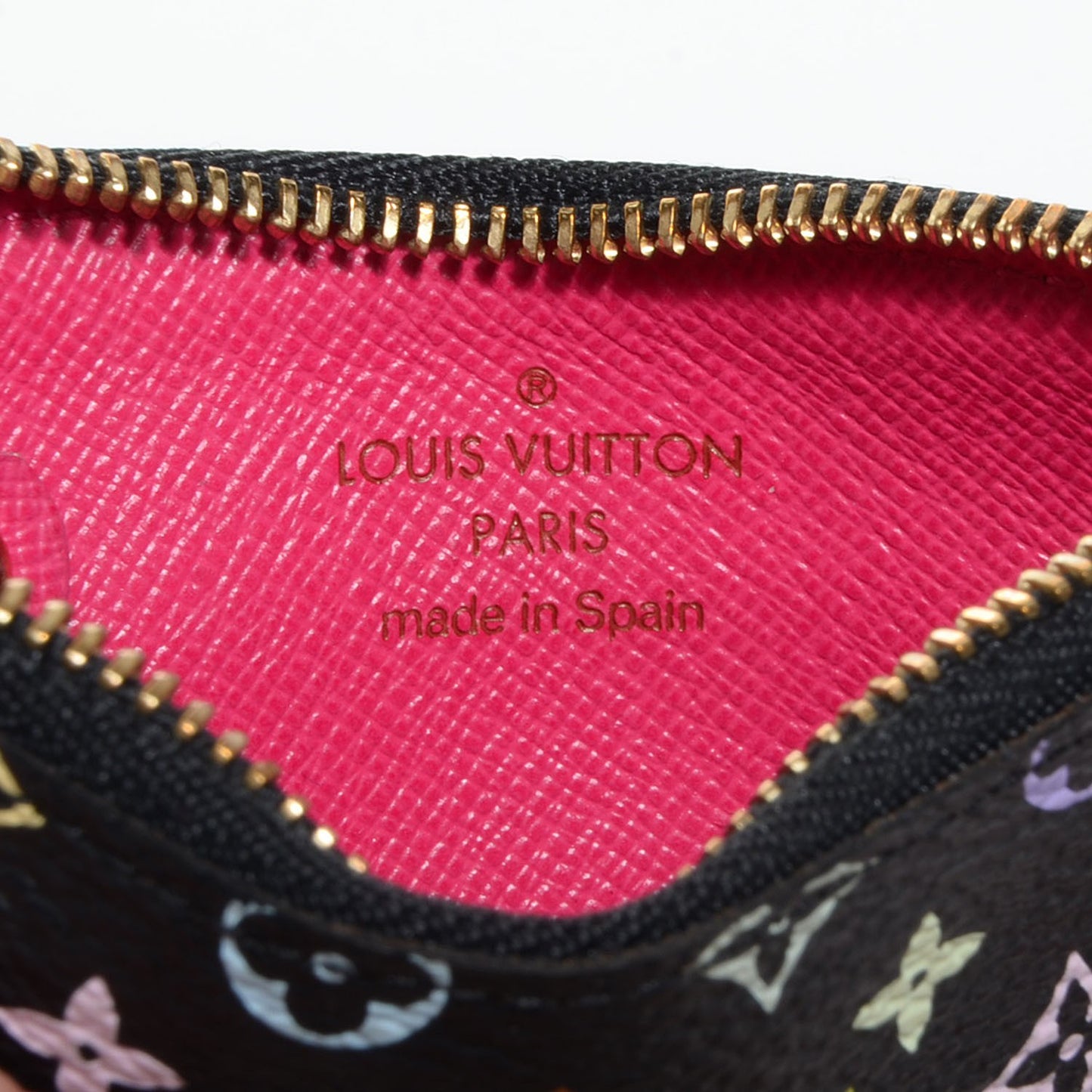 Monogram Multicolor Key Pouch Black Grenade