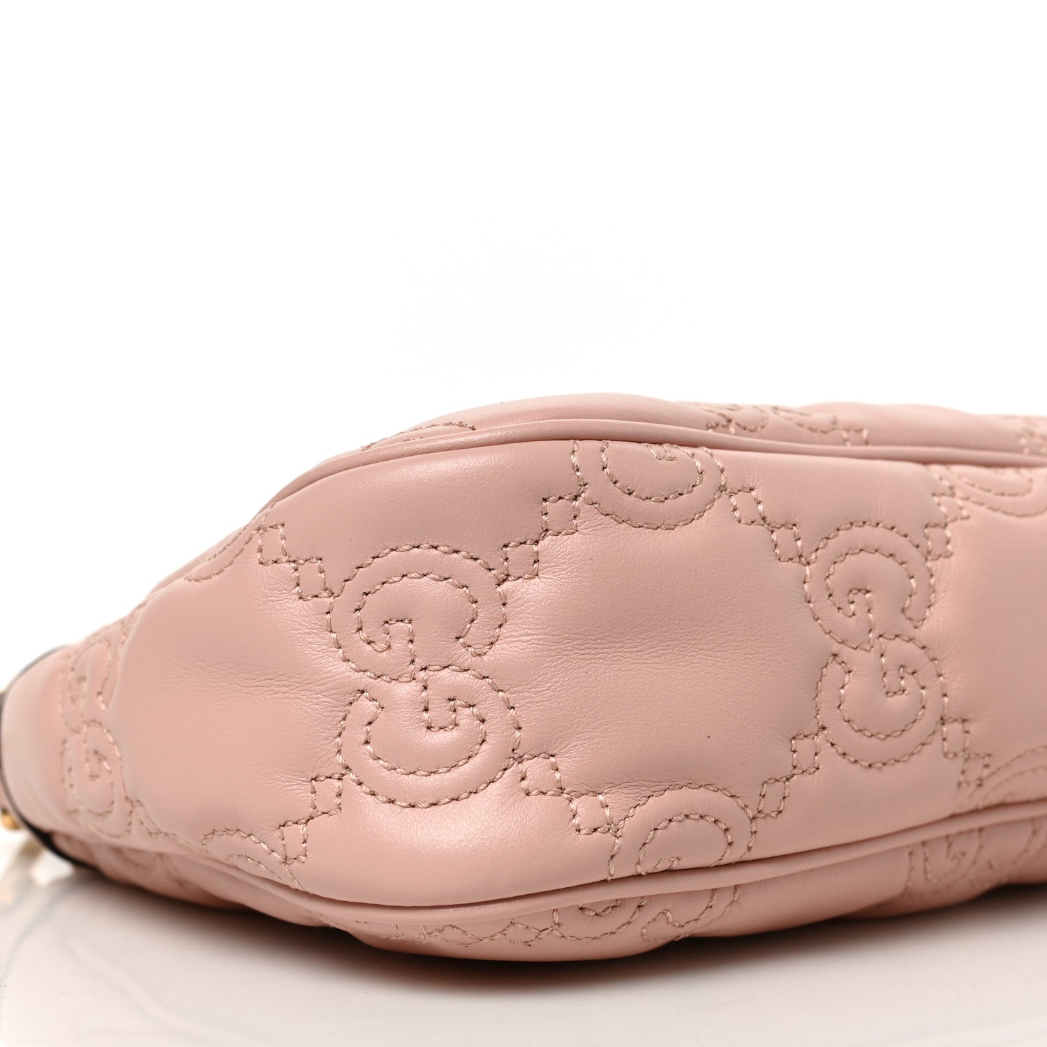 Gucci Calfskin GG Matelasse Chain Handbag Perfect Pink Natural 7 of 8