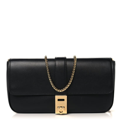 Salvatore Ferragamo Calfskin Archive Gancini Flap Crossbody Black 1 of 10