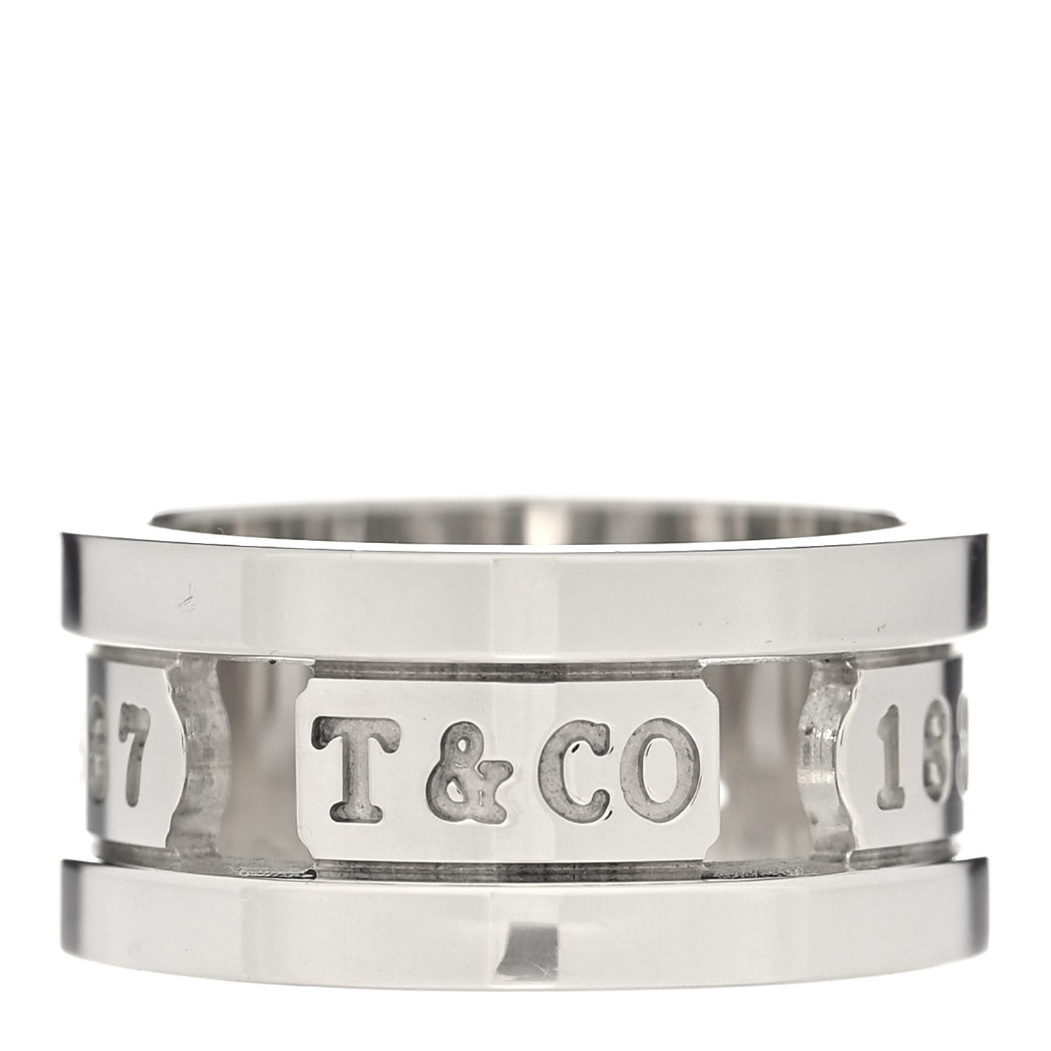 Tiffany Sterling Silver 1837 Elements Ring 52 6 1 of 4