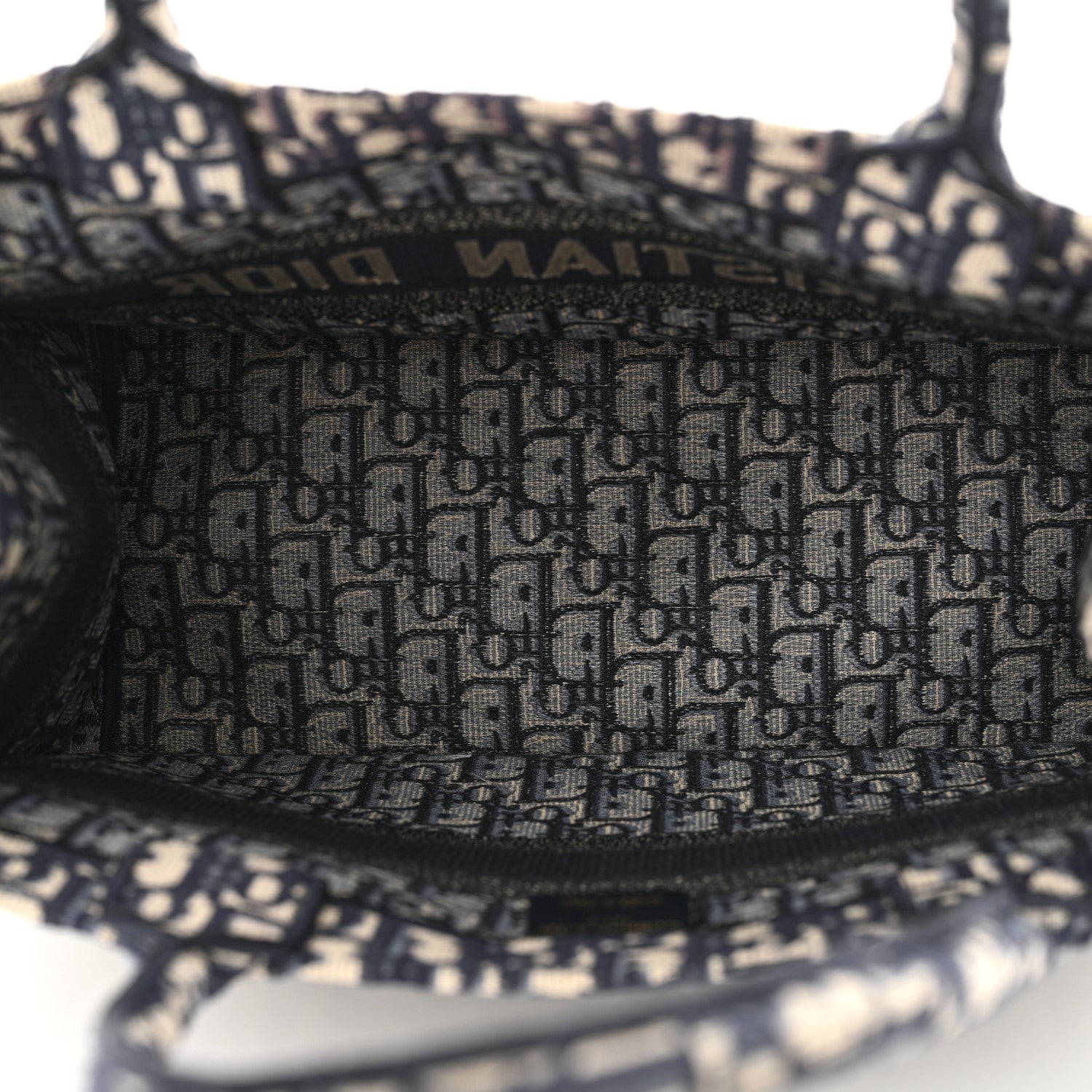 Christian Dior Oblique Medium Book Tote Blue Multicolor 5 of 13