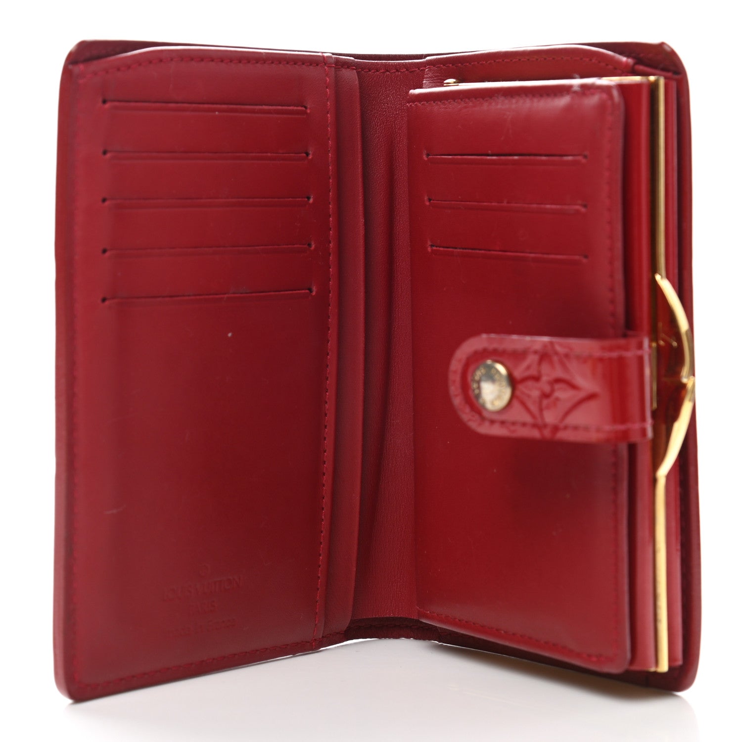 Louis Vuitton Vernis French Purse Wallet Pomme d'Amour 6 of 8
