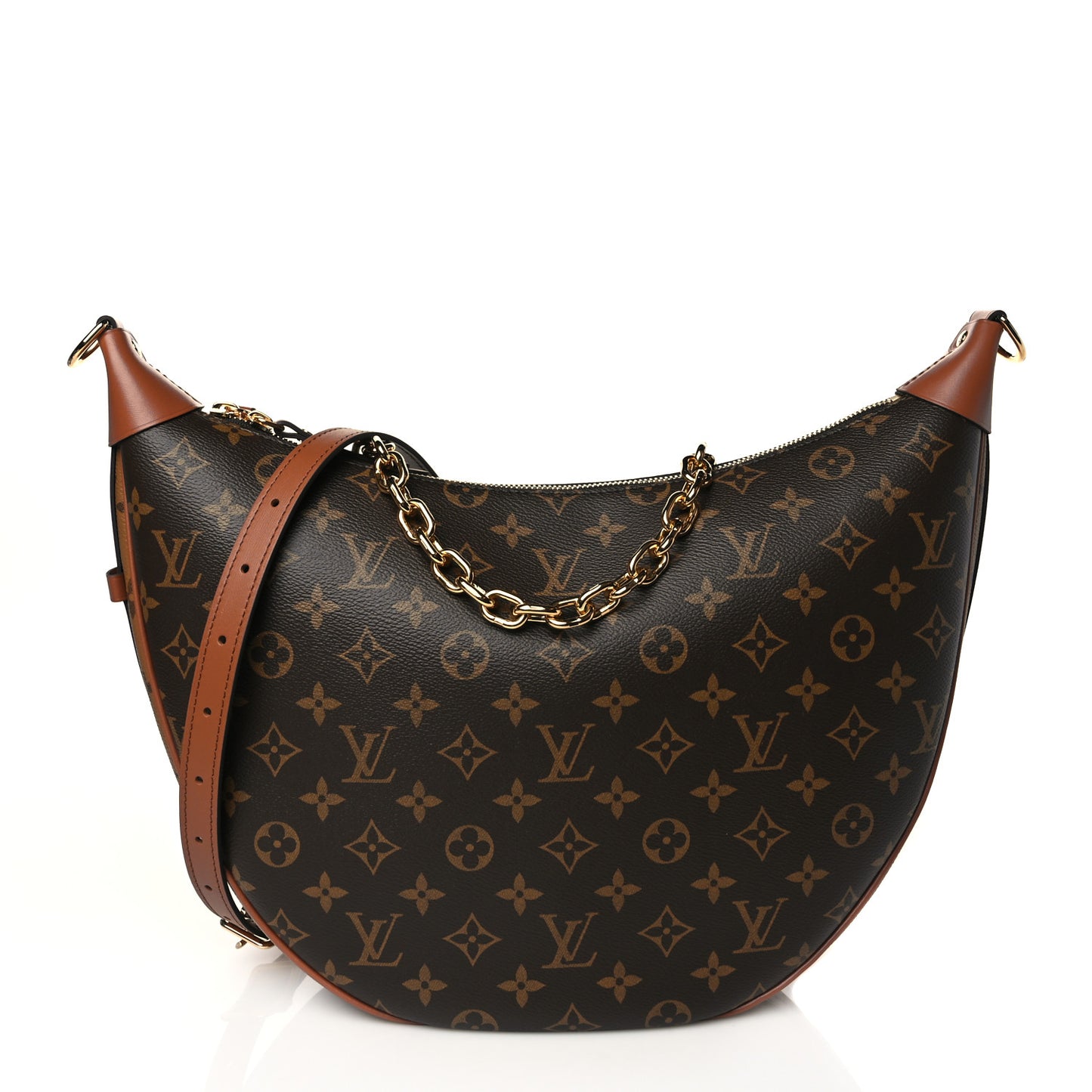 Reverse Monogram Loop Hobo