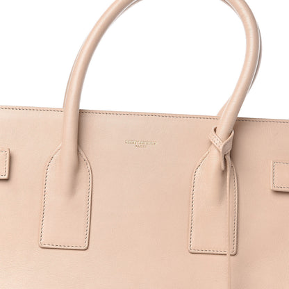 Saint Laurent Calfskin Large Sac de Jour Carryall Nude Powder 11 of 11