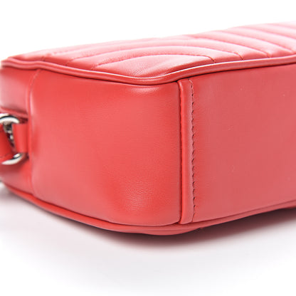 Prada Soft Calfskin Diagramme Crossbody Bag Rosso 8 of 9