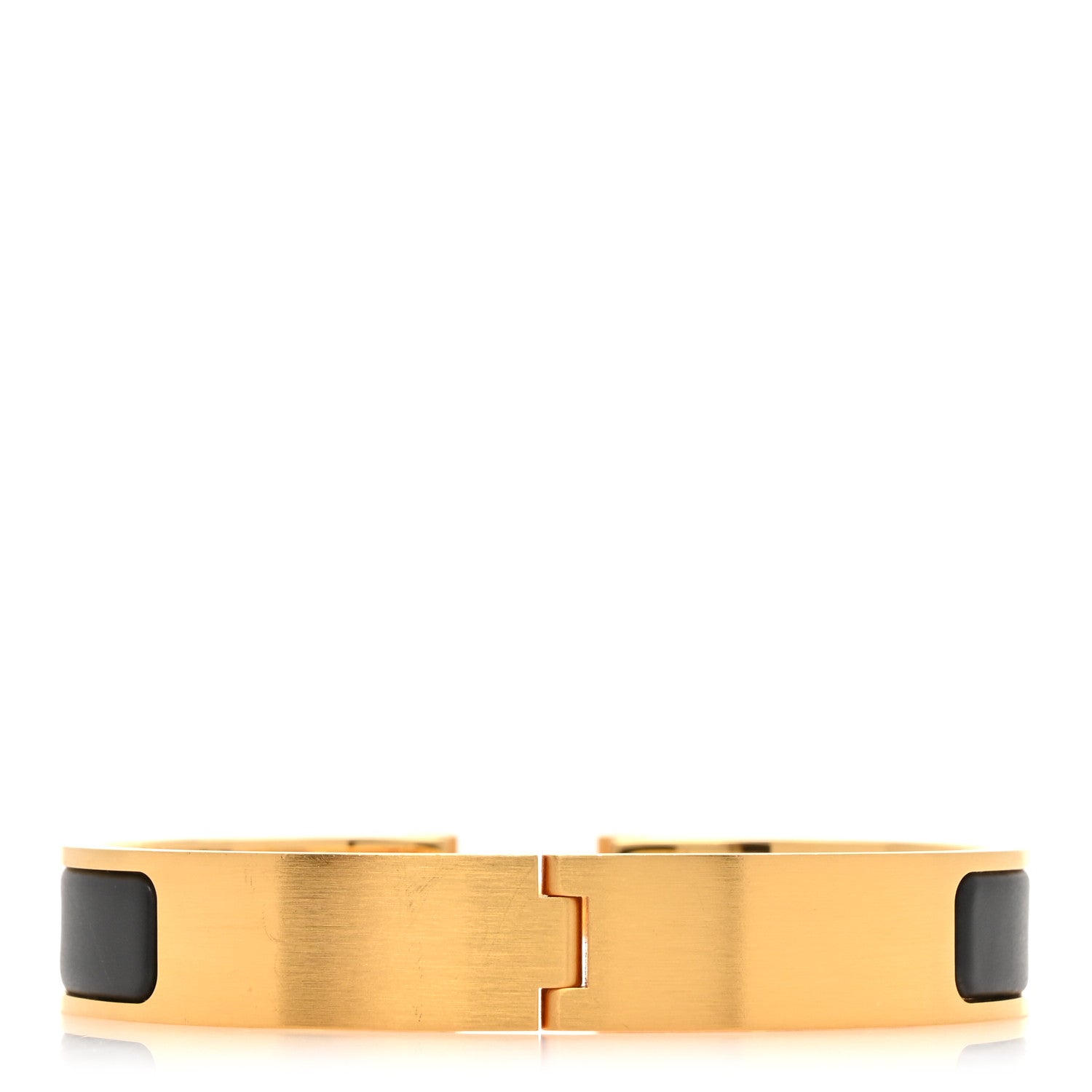 Hermes Matte Enamel Narrow Clic Clac HH Bracelet Black 3 of 5