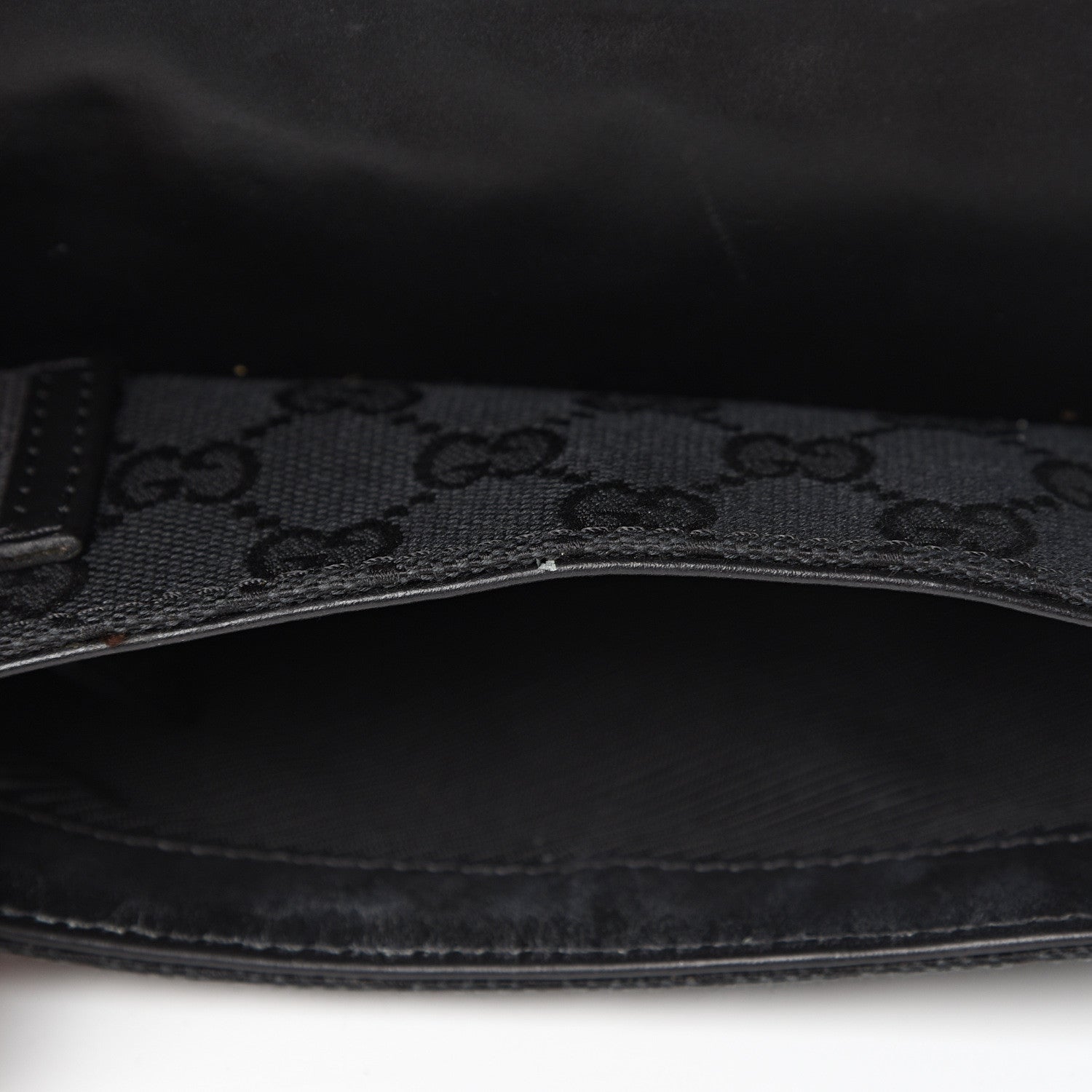 Gucci GG Monogram Web Flight Belt Bag Black 7 of 15