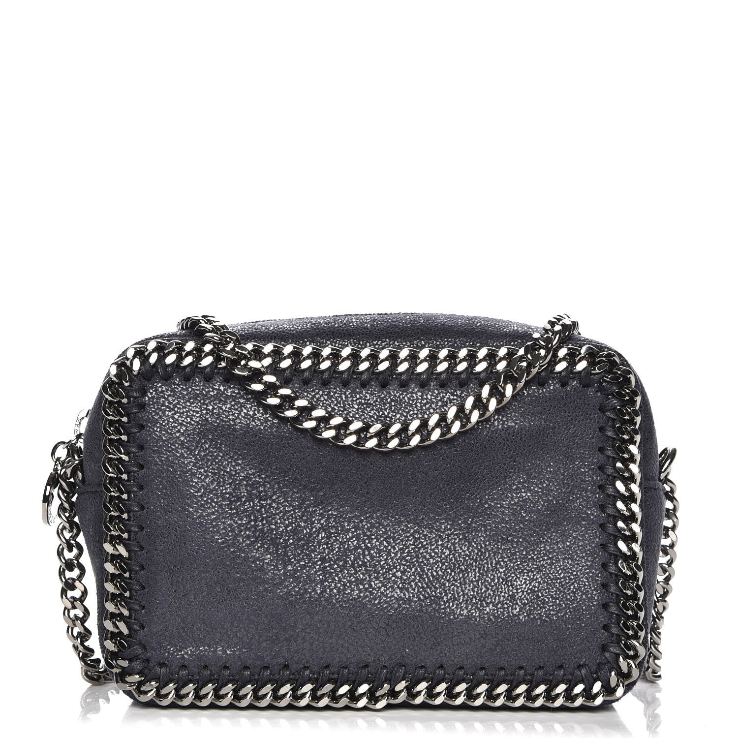 Stella McCartney Shaggy Deer Falabella Crossbody Camera Bag Navy 1 of 7