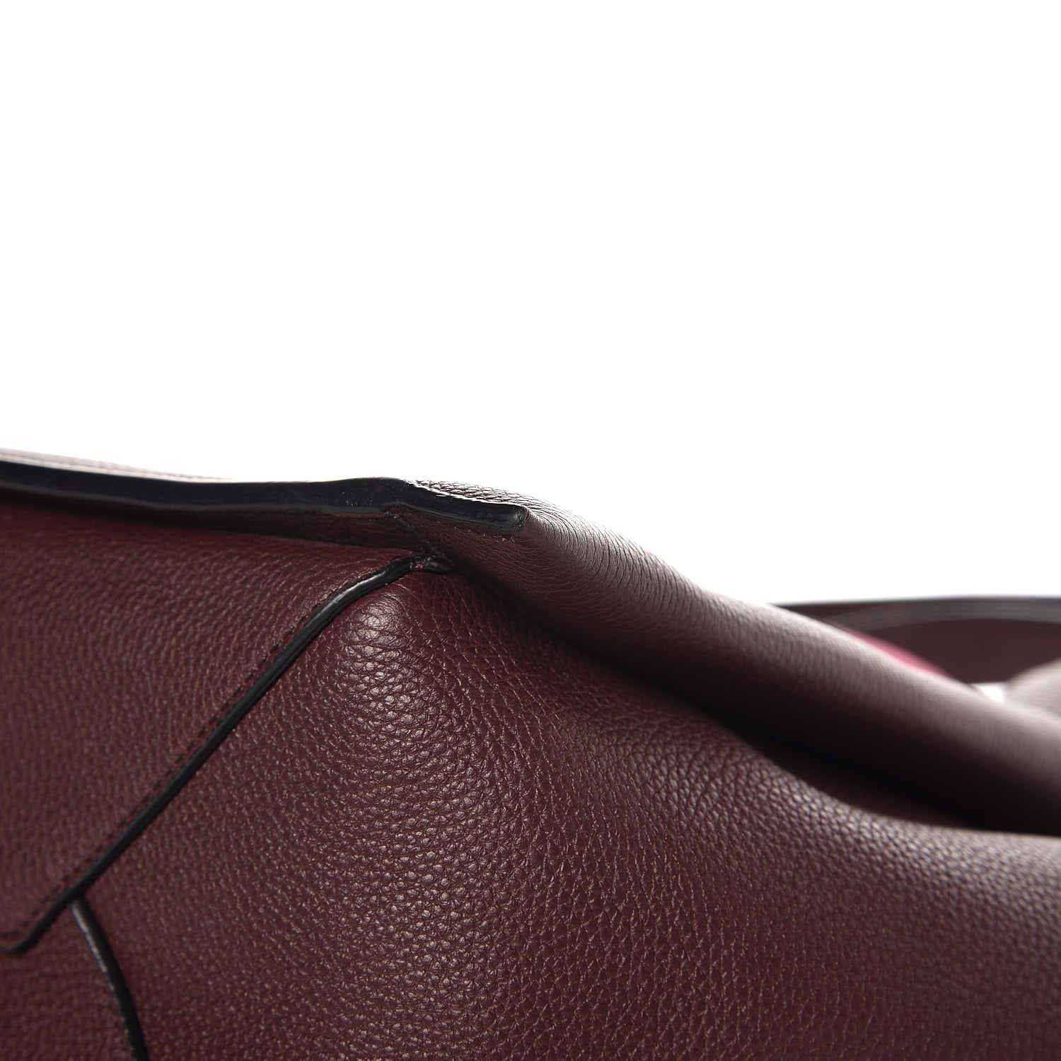 Celine Baby Grained Calfskin Small Tri-Fold Bag Burgundy 8 of 10