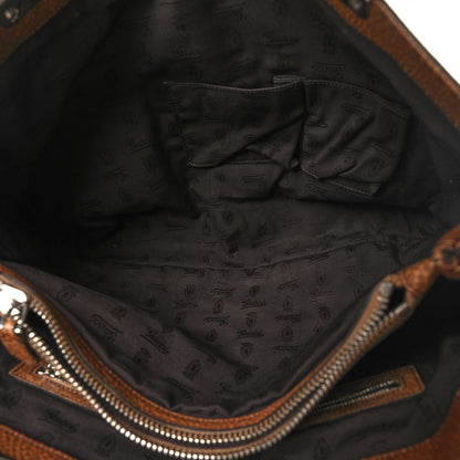 Gucci Calfskin Medium Bamboo Bar Tote Bag Brown 6 of 11