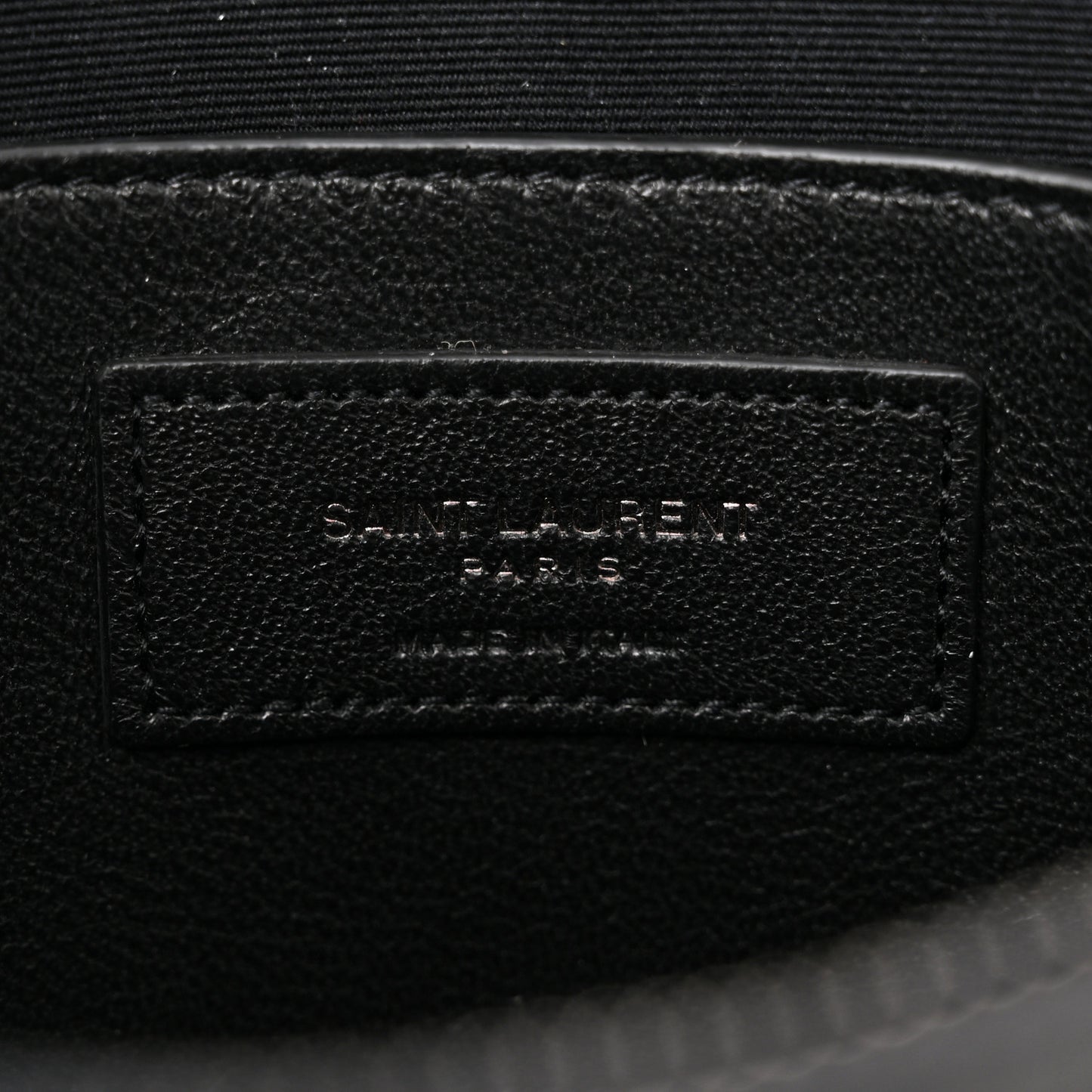 Calfskin Small Monogram Love Shoulder Bag Black