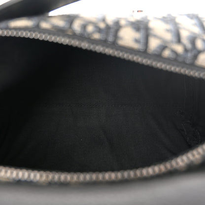 Christian Dior Oblique Mini Roller Saddle Bag With Strap Beige Black 5 of 9