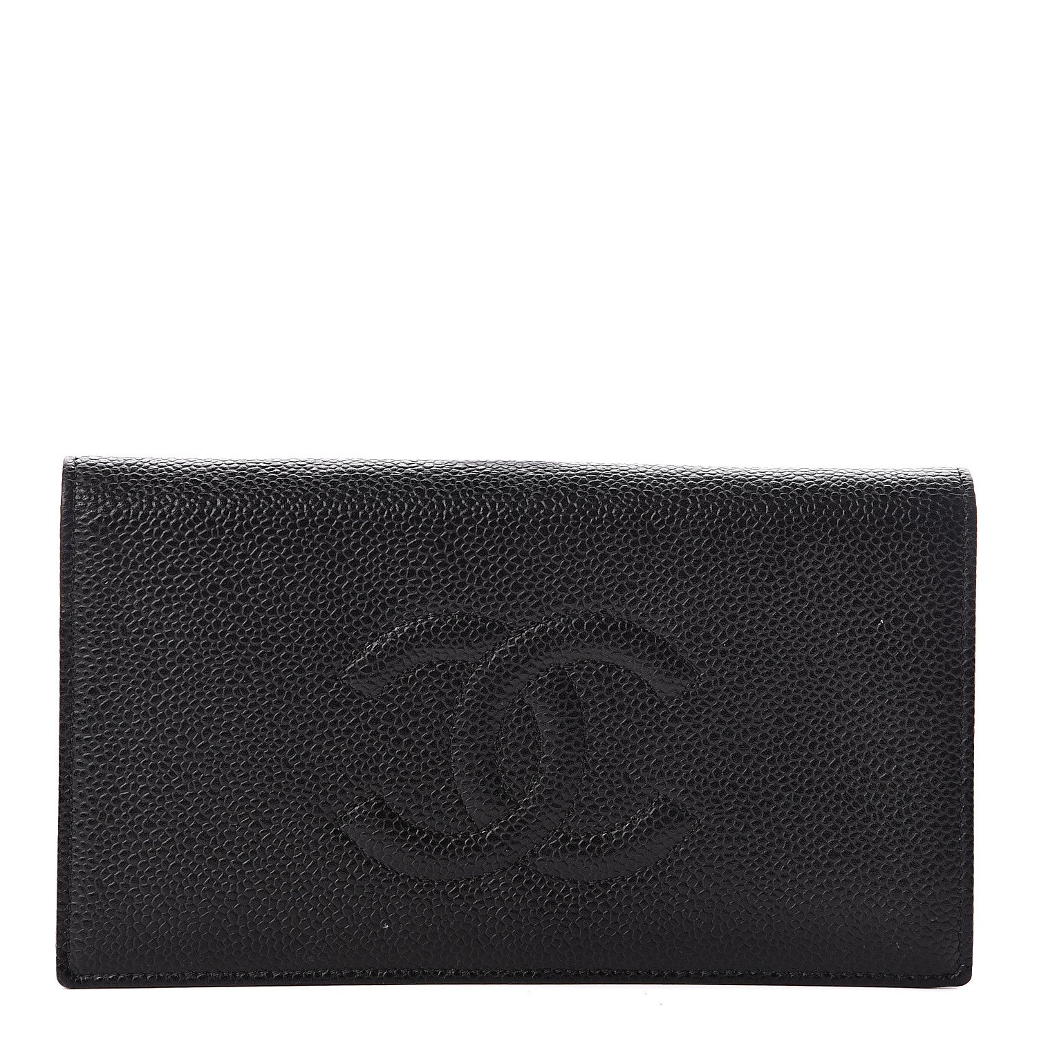 Chanel Caviar Timeless CC Yen Wallet Black 1 of 8