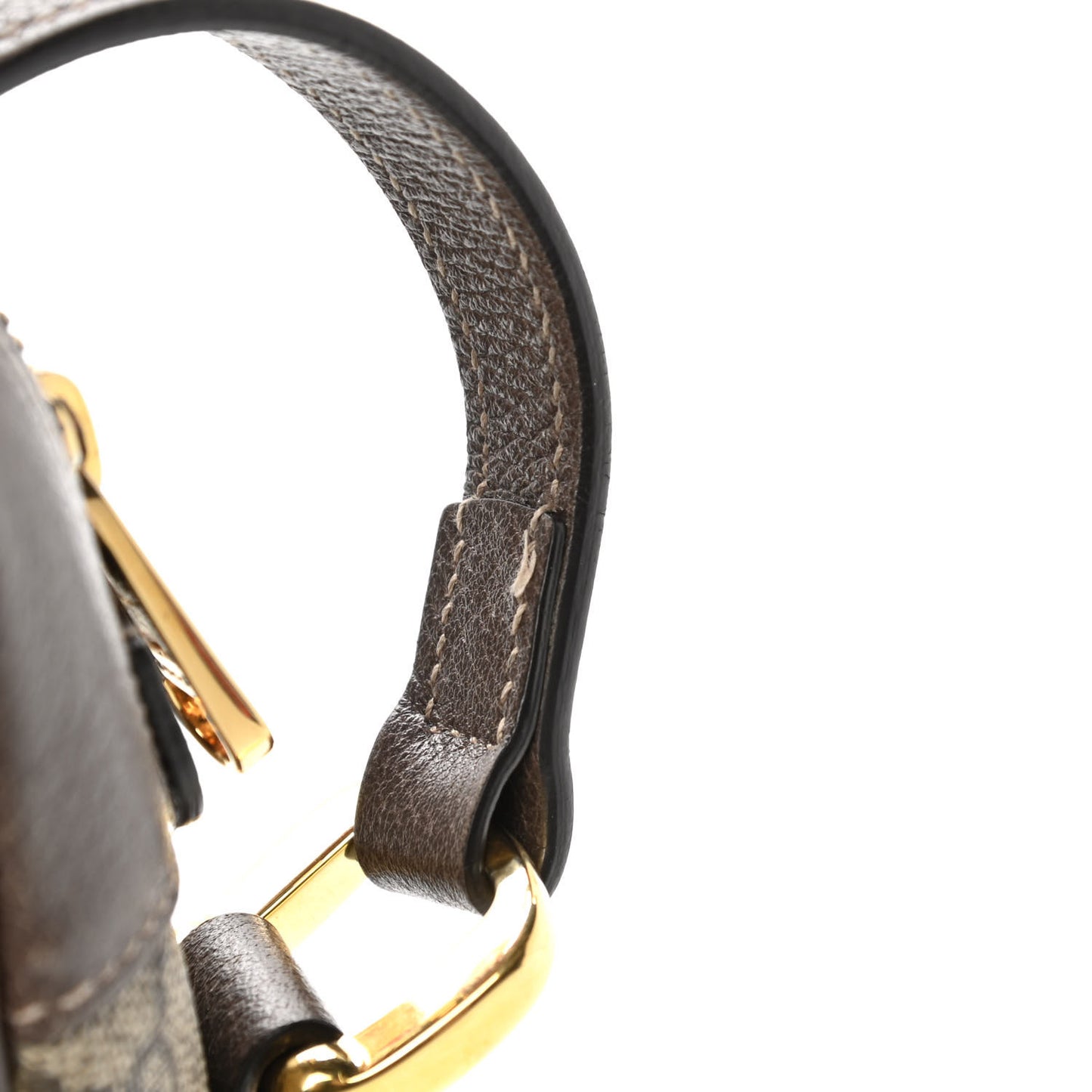 GG Supreme Monogram Web Small Ophidia Shoulder Bag Brown