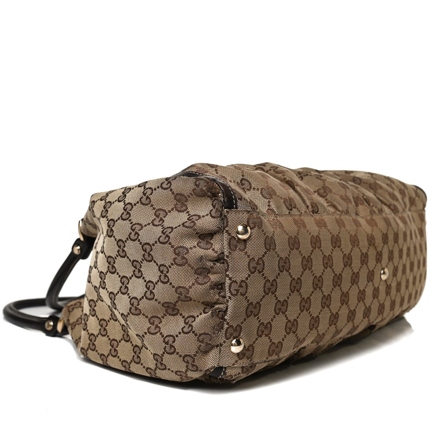 Monogram Large D Gold Hobo Dark Brown