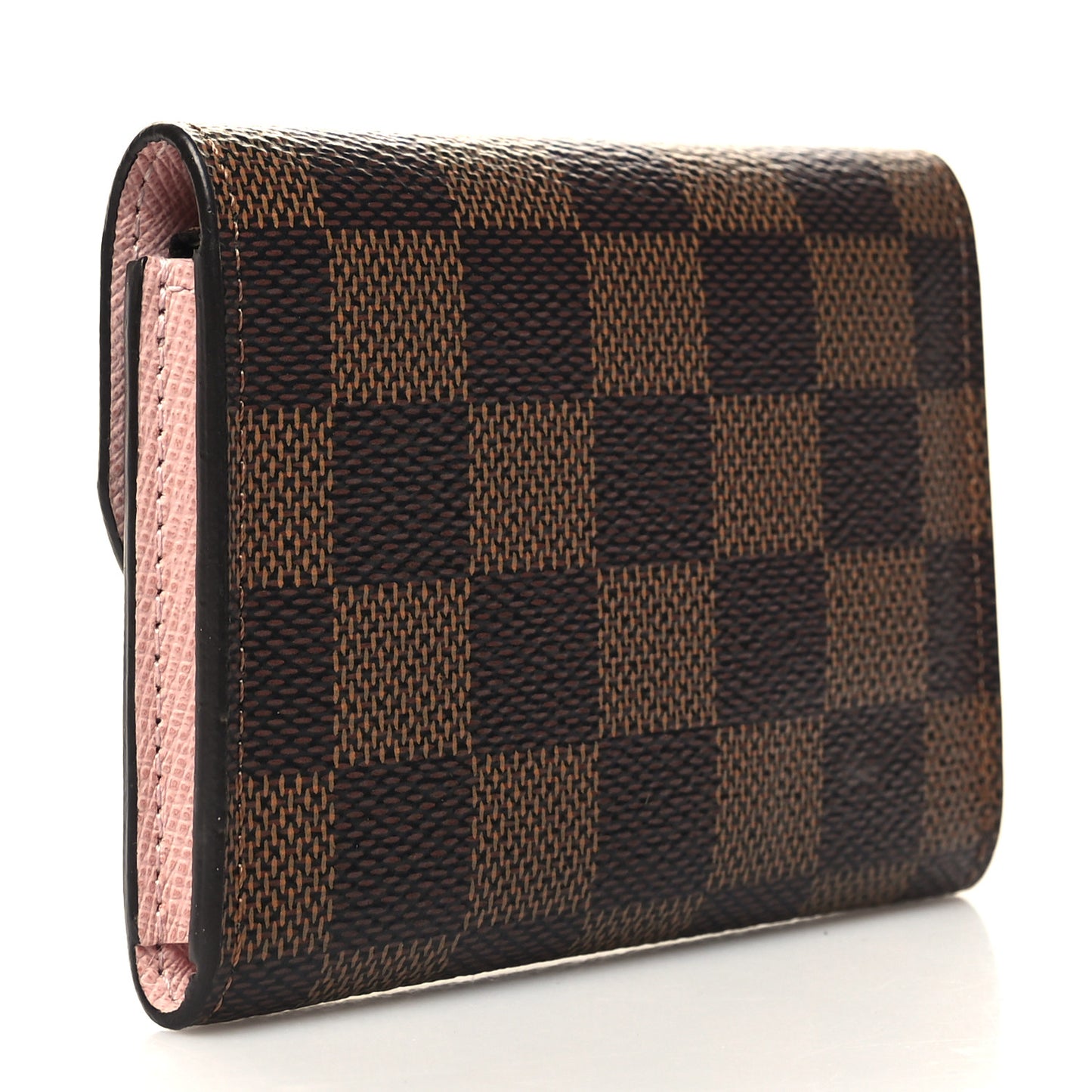 Damier Ebene Rosalie Coin Purse Rose Ballerine