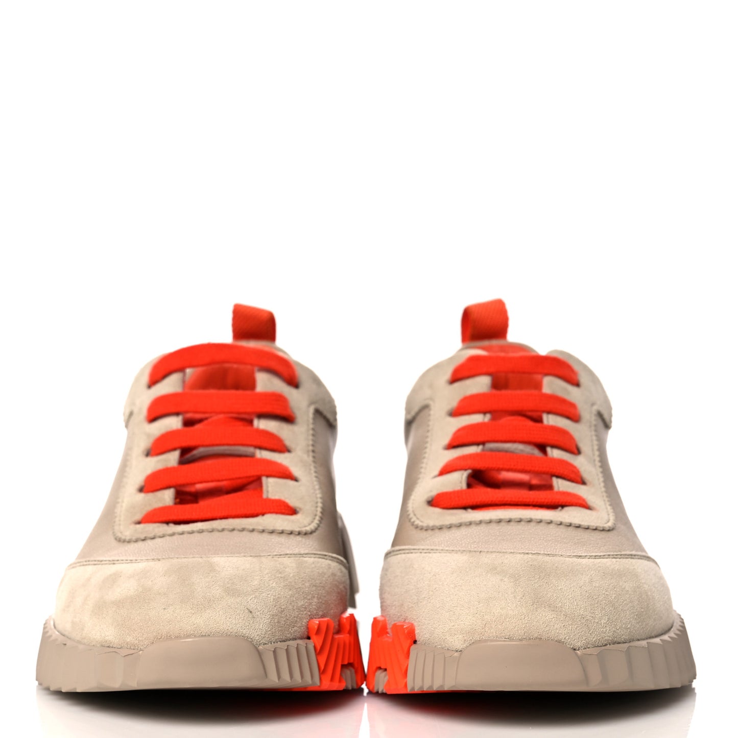 Goatskin Suede Goatskin Bouncing Sneakers 37.5 Beige Sarrasin