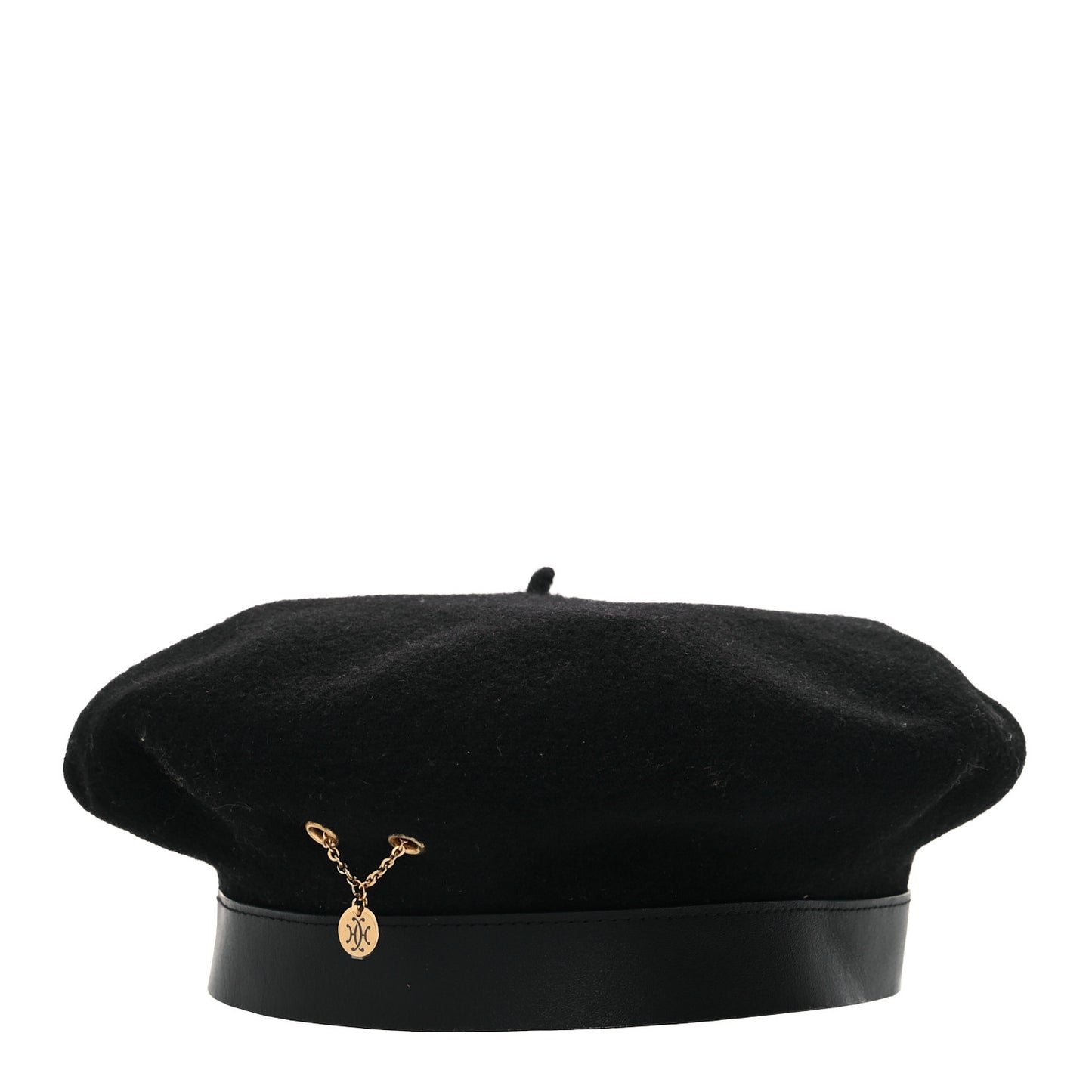 Merinos Wool Felt Felicity Beret Hat 57 Black